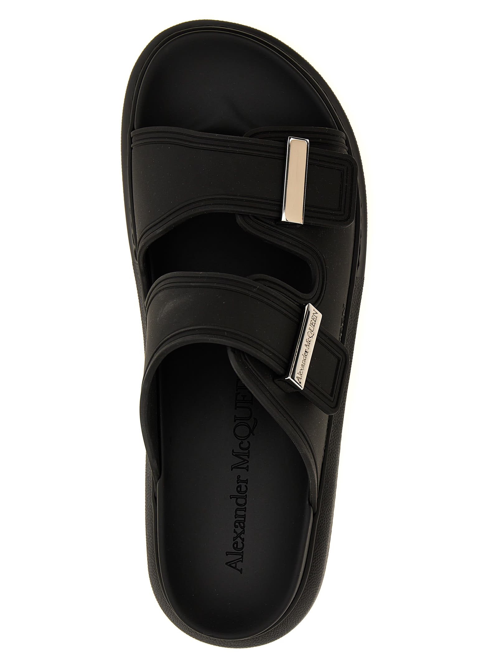 Shop Alexander Mcqueen Sandal Hybrid In Black