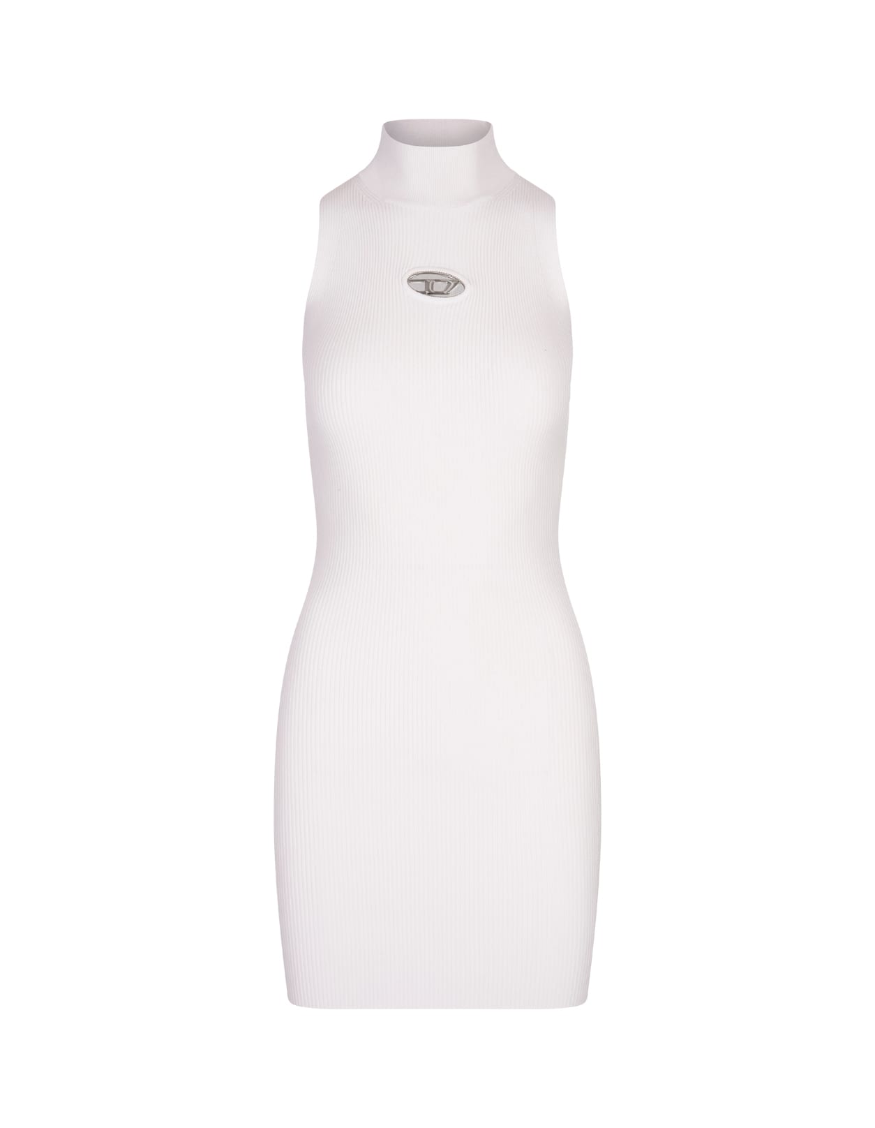 Shop Diesel White M-onervax Mini Dress