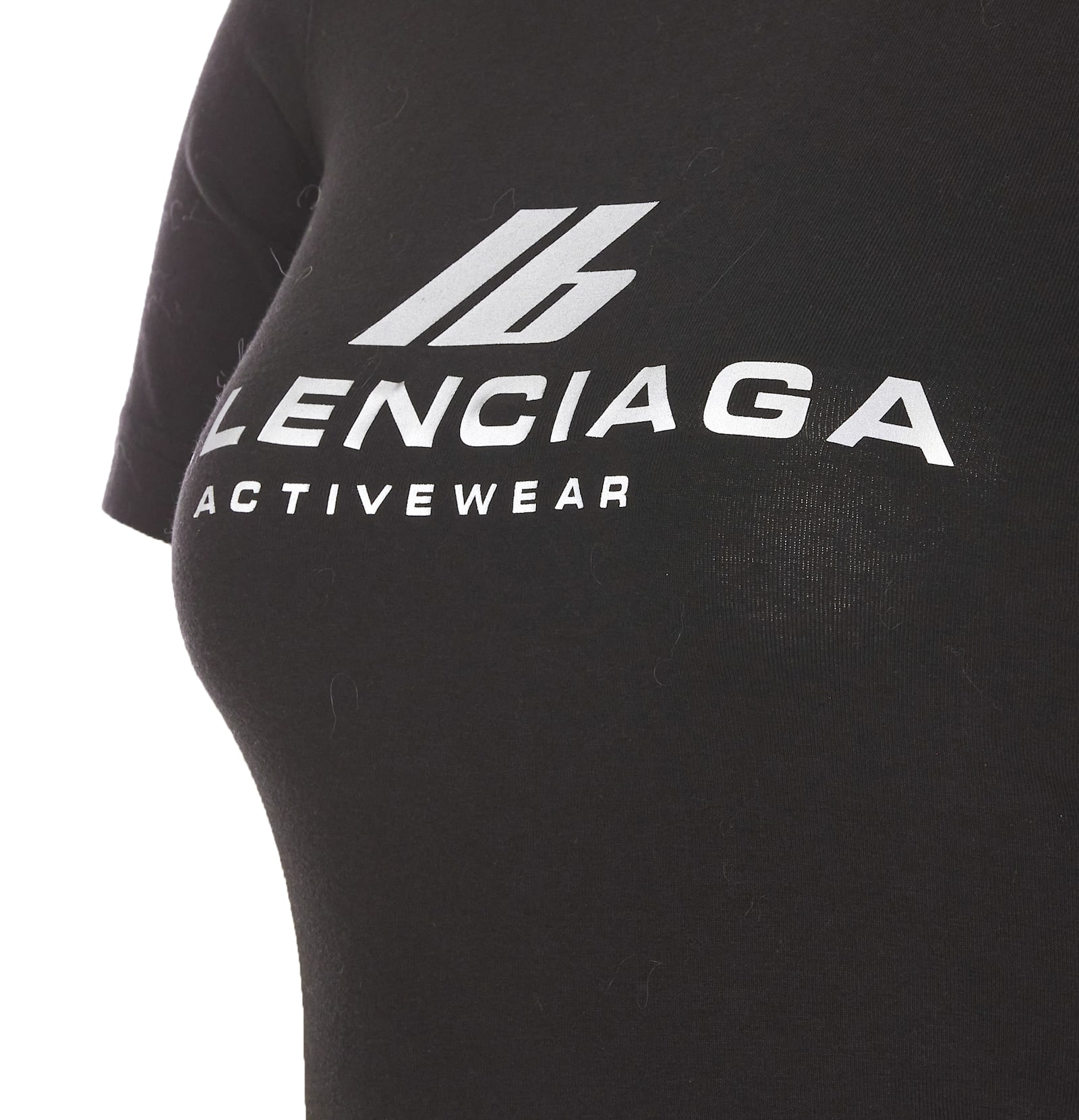 Shop Balenciaga Activewear T-shrit In Black