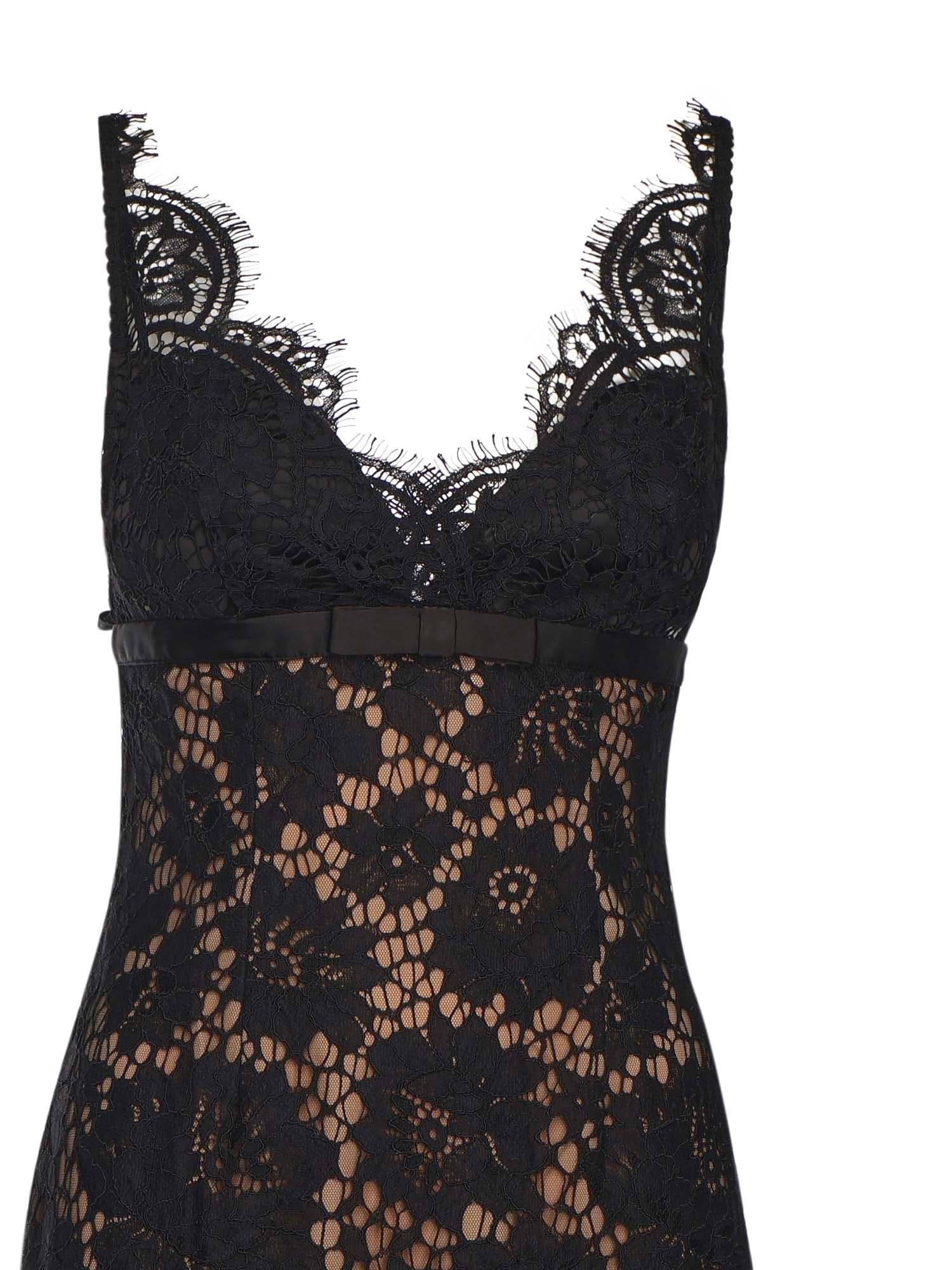 Self-portrait Lace Maxi Dress In Black