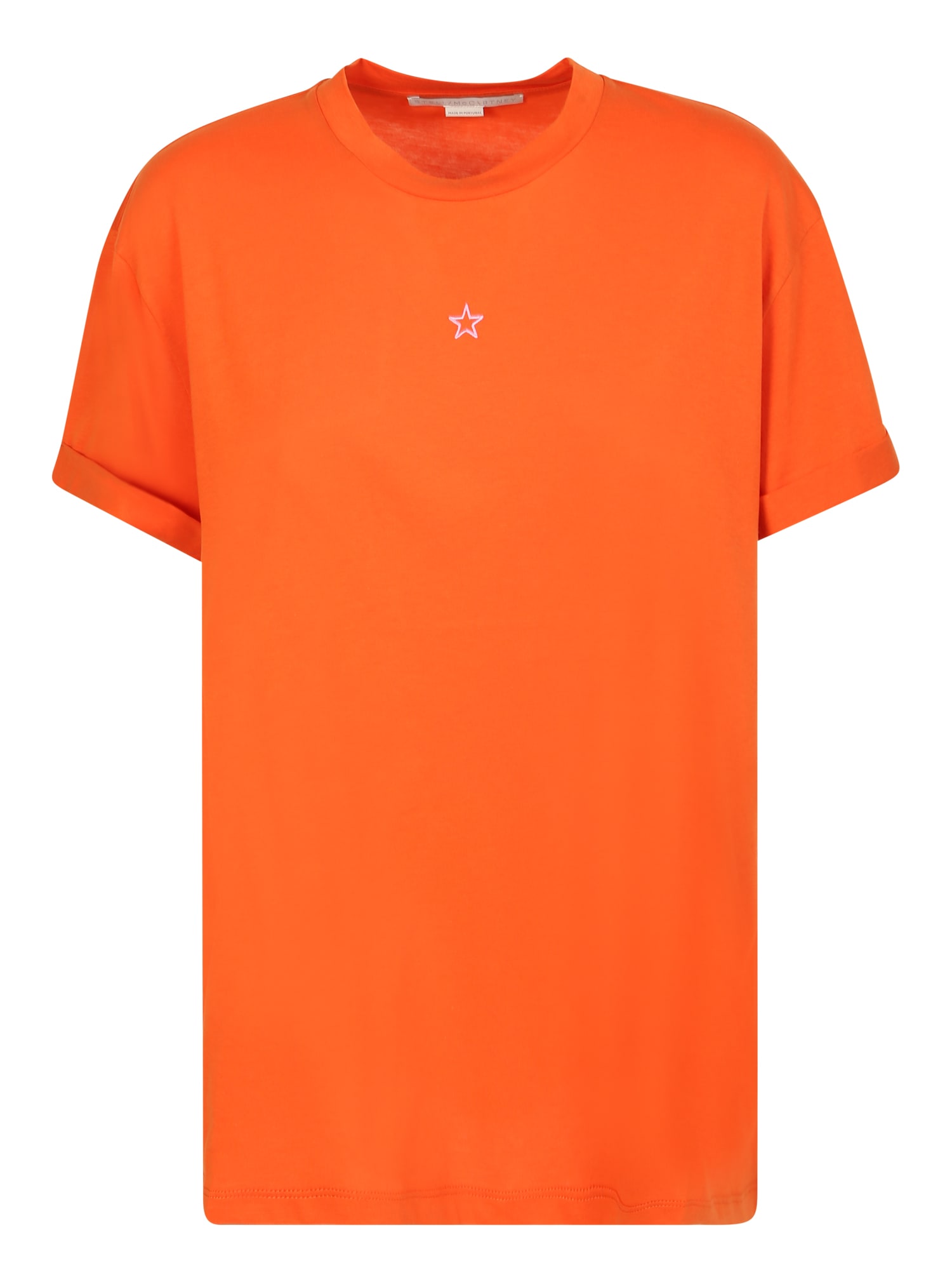 Stella Mccartney Basic Line T-shirt With Embroidered Star Detail
