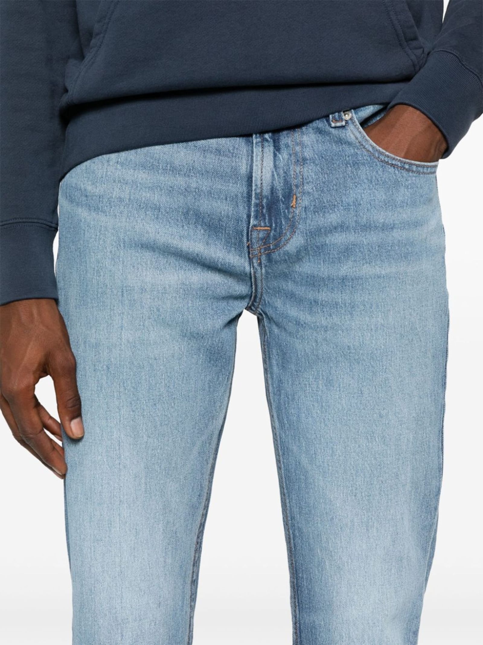 Shop 7 For All Mankind Slimmy In Light Blue