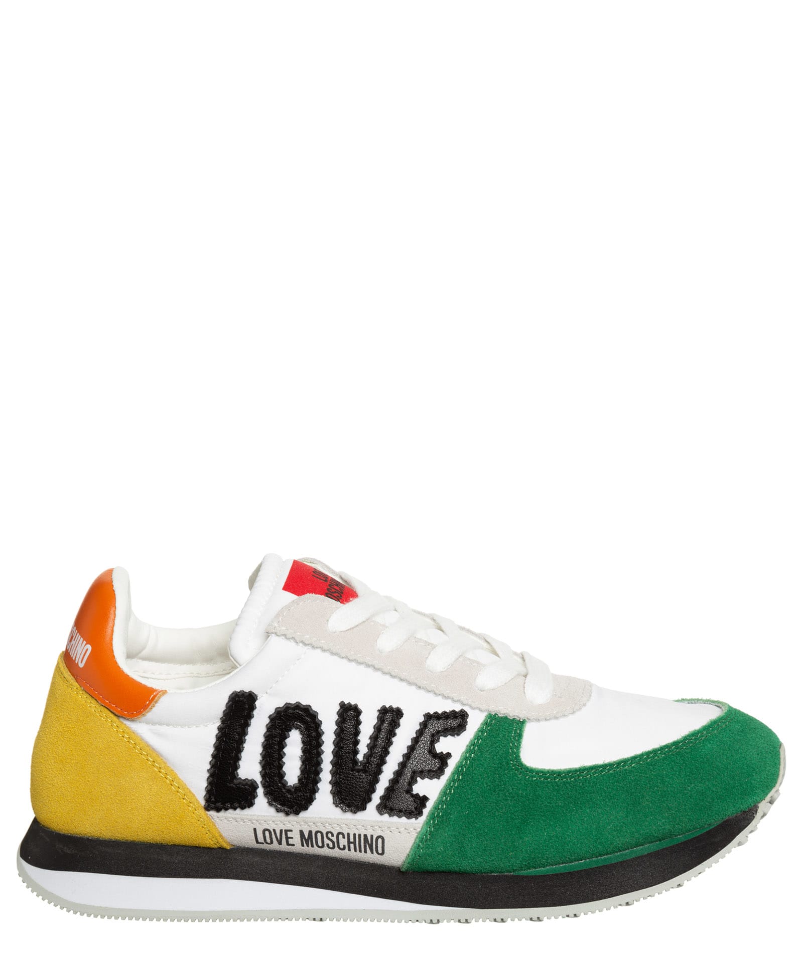 LOVE MOSCHINO: sneakers in leather - Multicolor