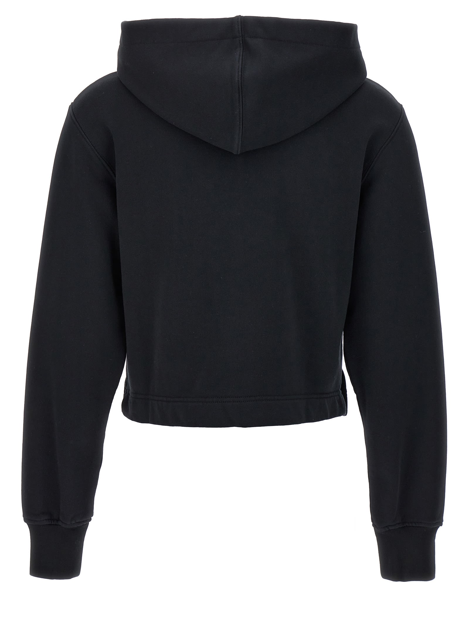 Shop Palm Angels Pa Buttons Hoodie In Black