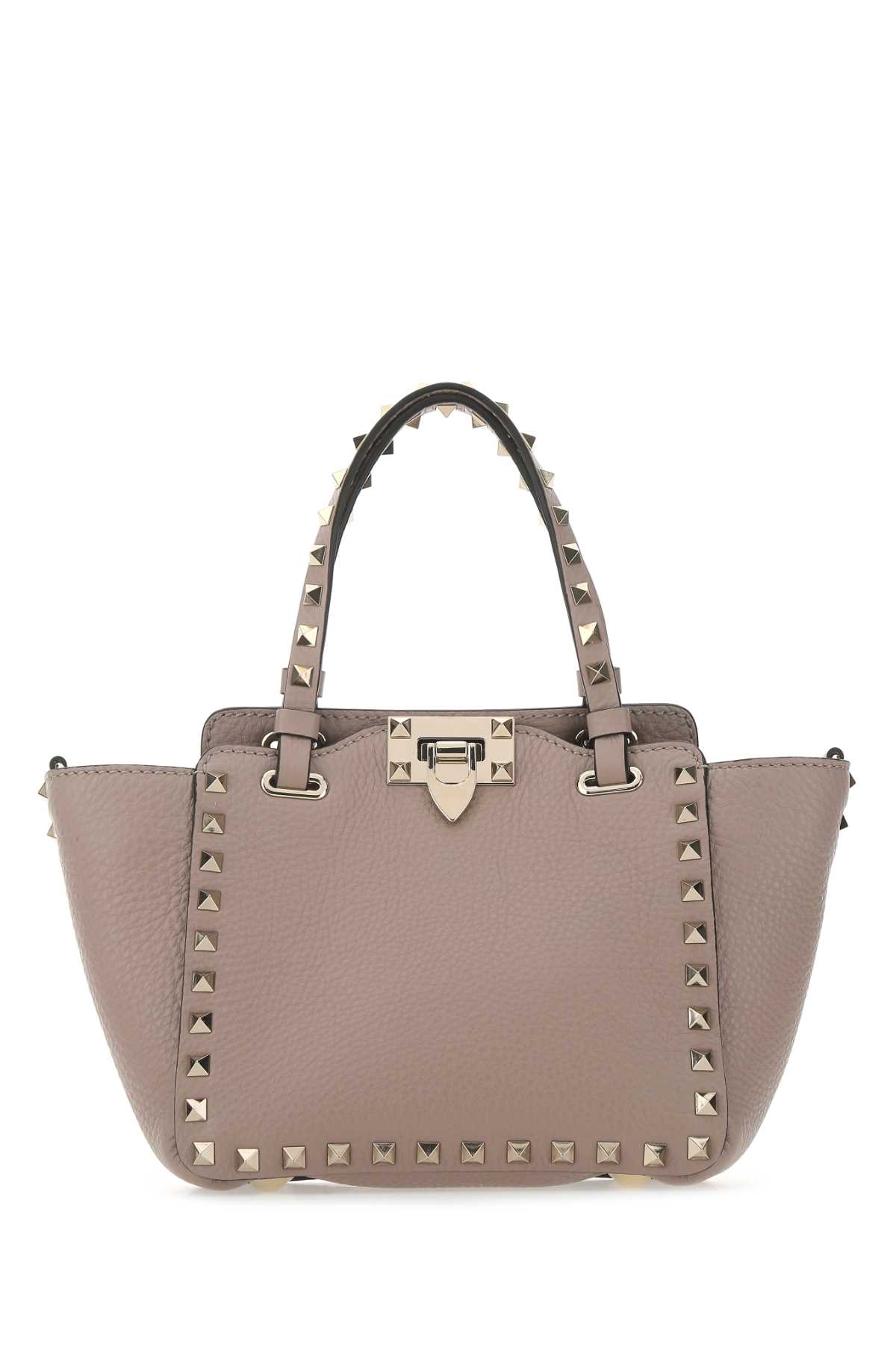 Antiqued Pink Leather Mini Rockstud Handbag