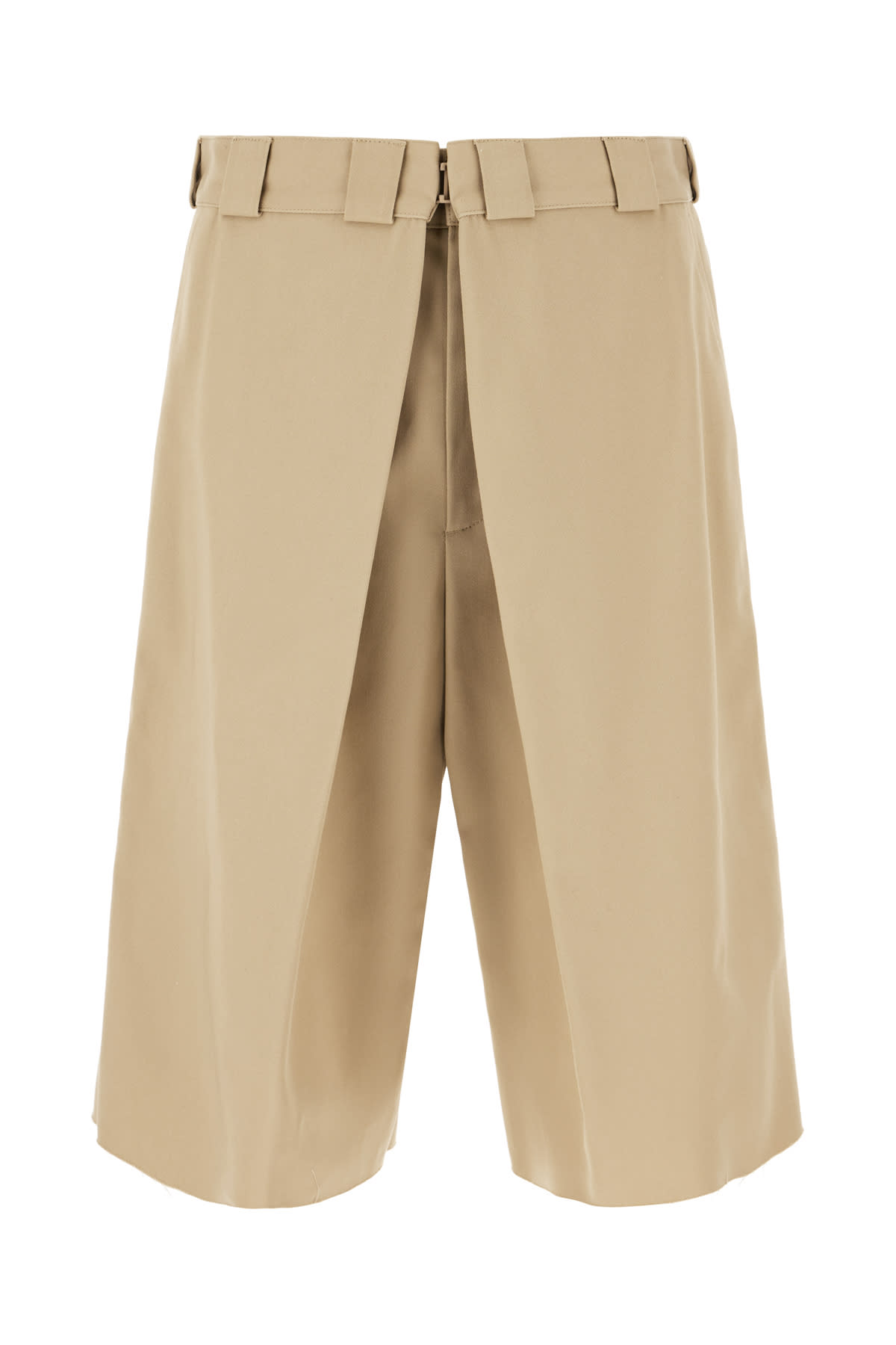 Givenchy Cappuccino Polyester Blend Bermuda Shorts In Brown