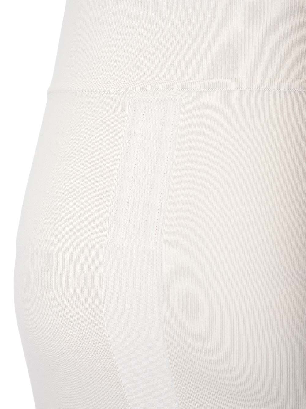 Rick Owens Knit Fitted Long Skirt Jackets White In White