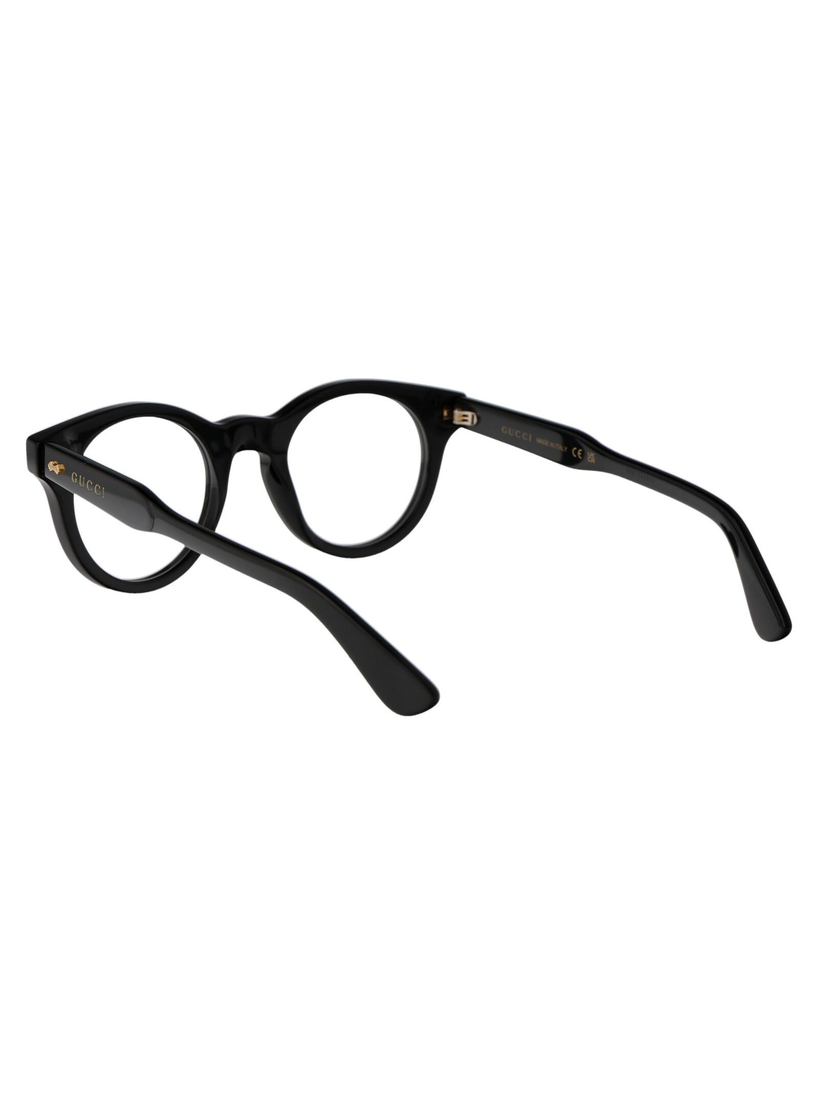 Shop Gucci Gg1266o Glasses In 001 Black Black Transparent