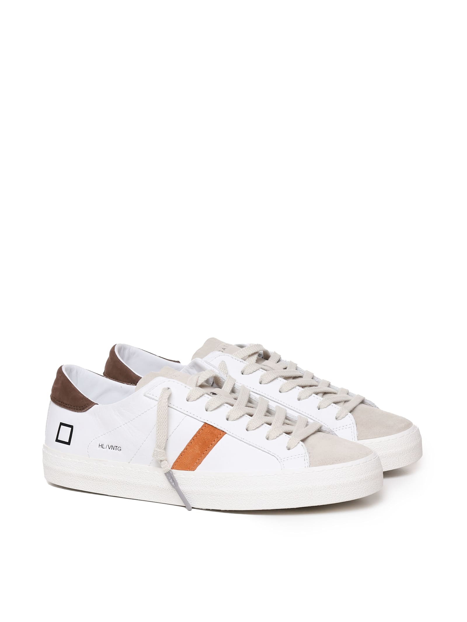 Shop Date Hill Sneakers In Leather In White