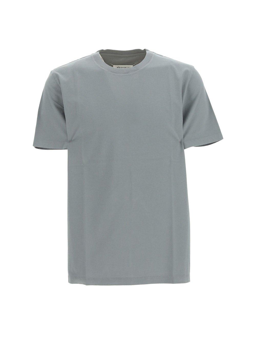 Shop Maison Margiela Crewneck T-shirt In Grey