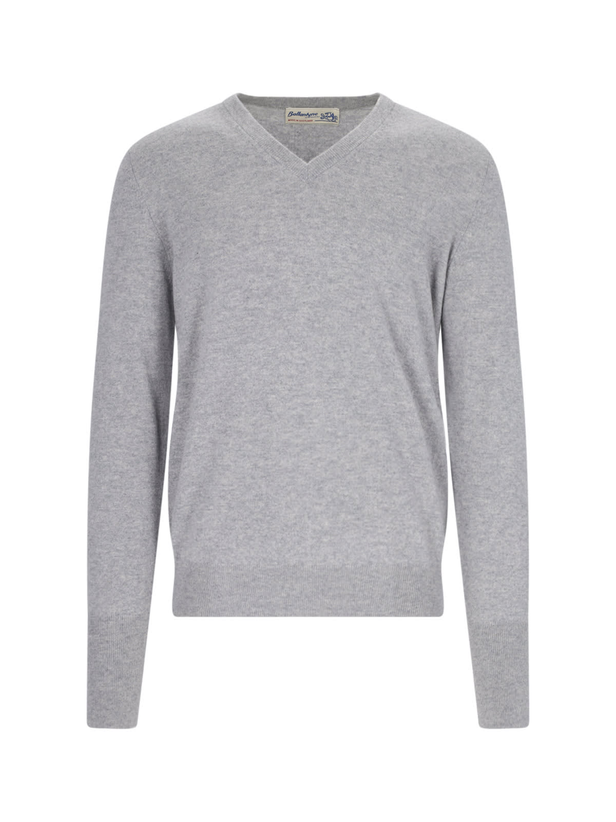 Shop Ballantyne V-neck Sweater In Gray