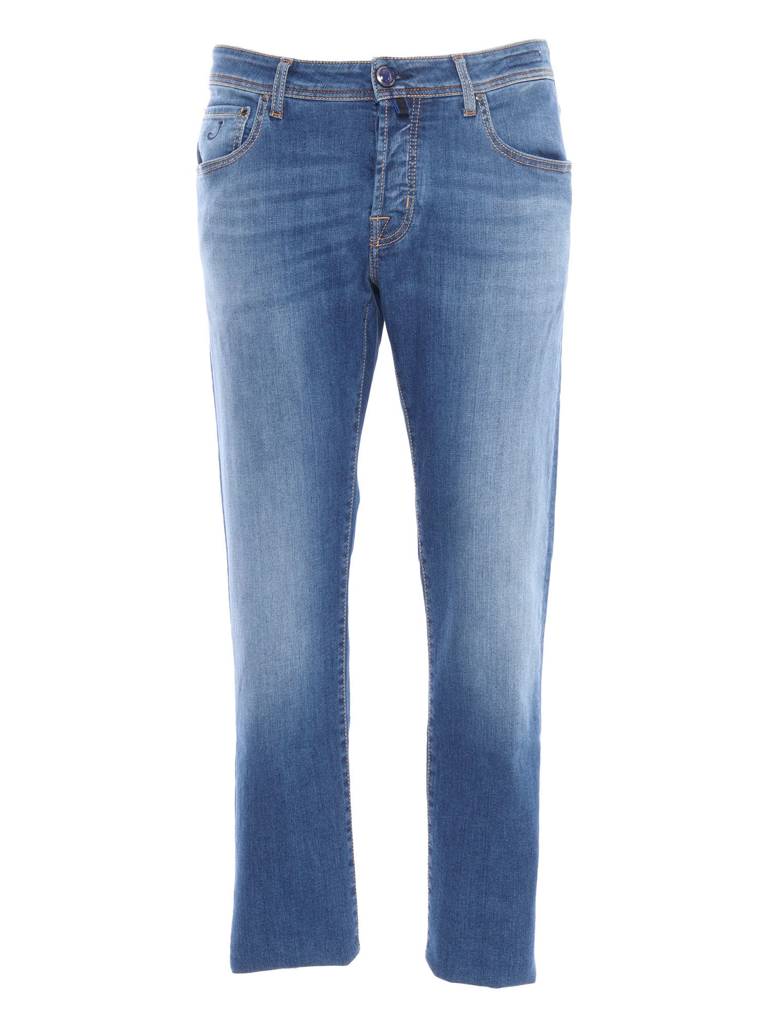 JACOB COHEN STONE WASHED JEANS