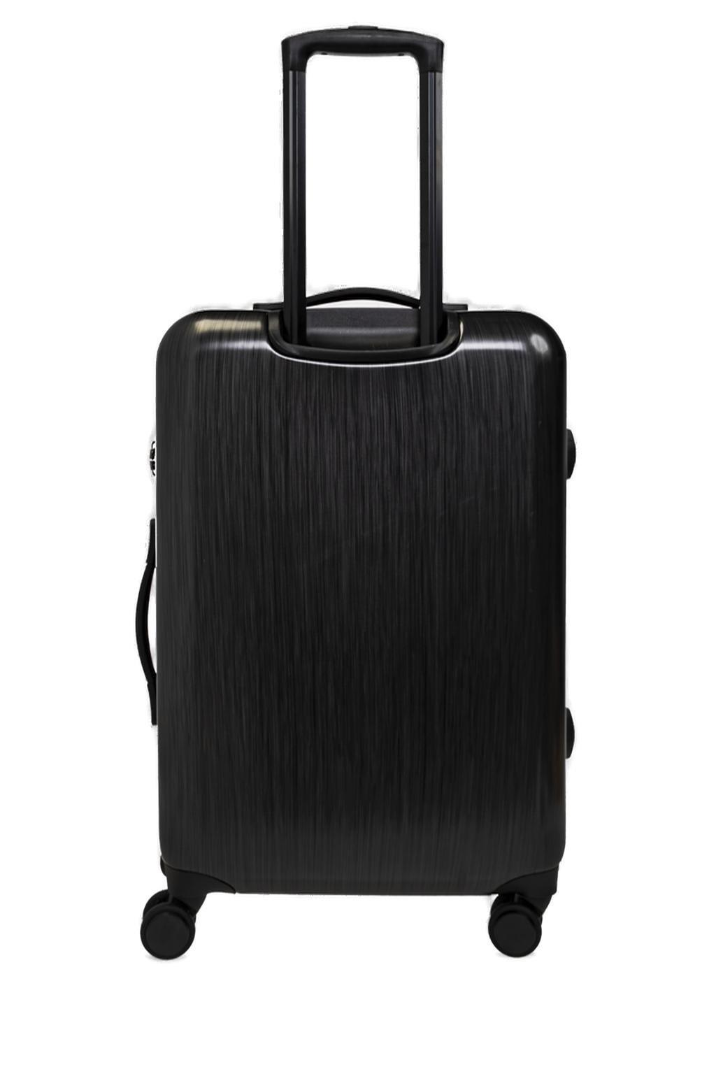 EMPORIO ARMANI LOGO EMBOSSED FOUR WHEELS SUITCASE 