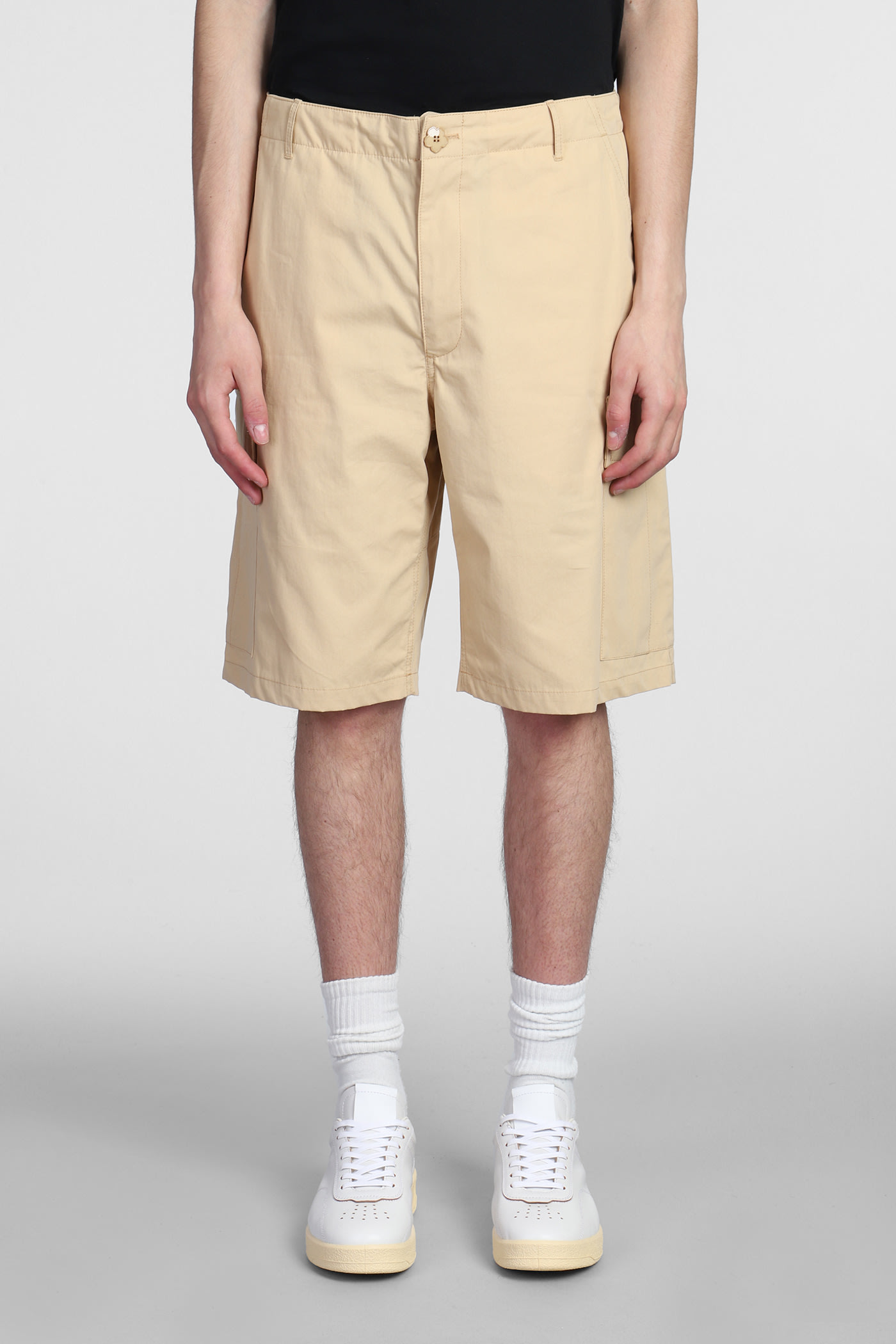kenzo shorts in beige cotton