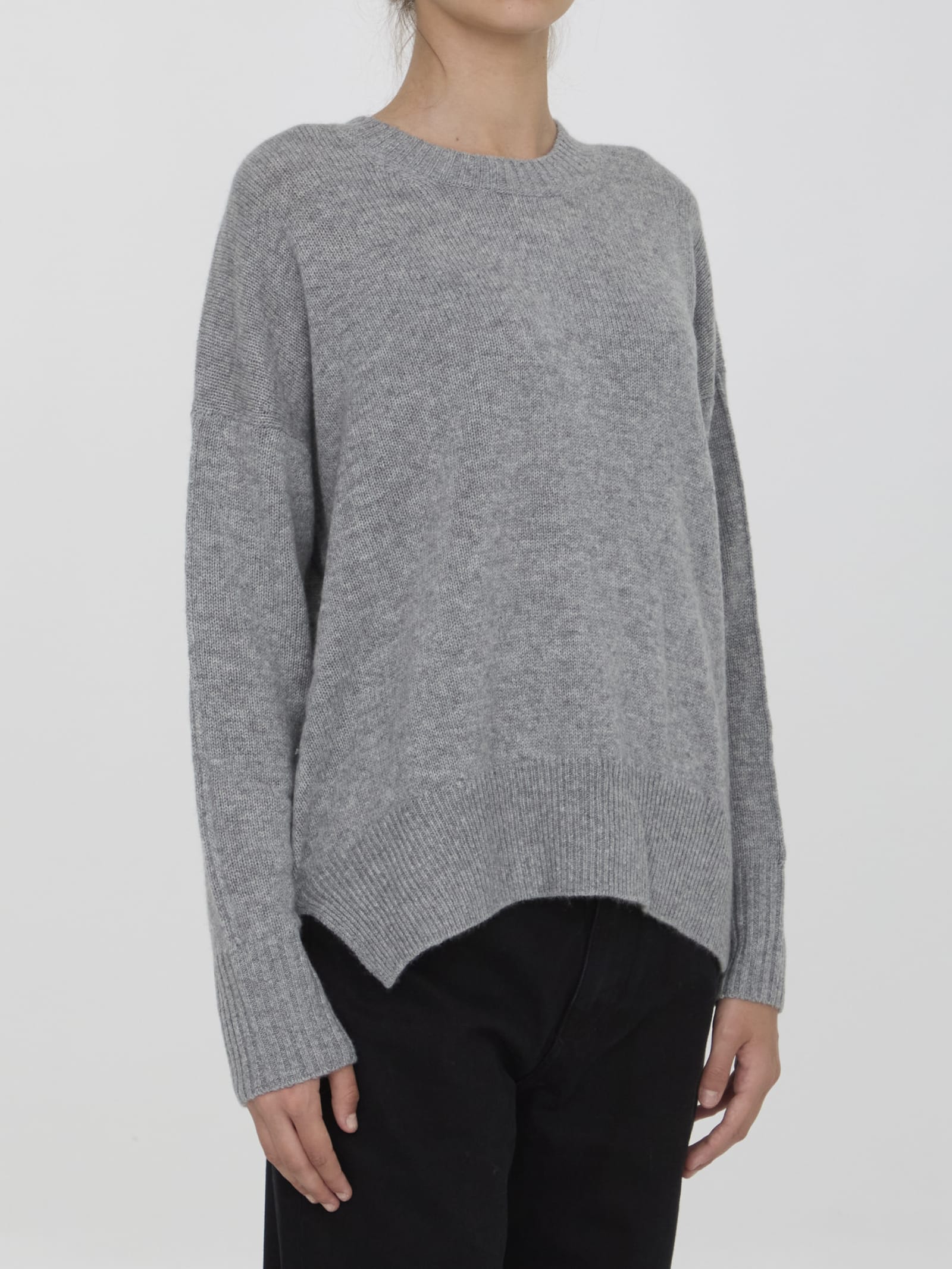 Shop Allude Cashmere Jumper In Grey