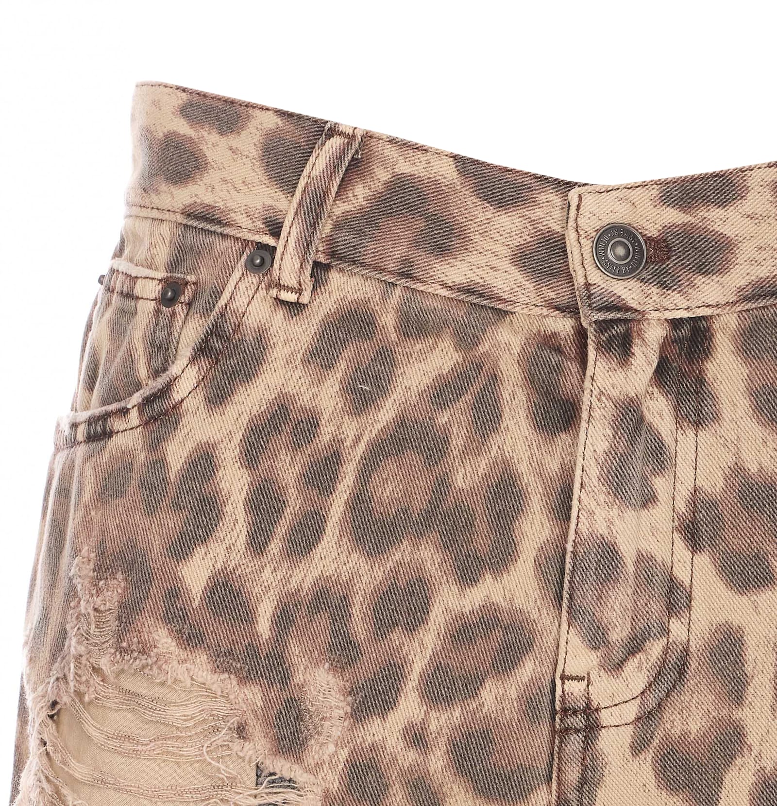 Aniye By Leopard-print Shorts In Beige