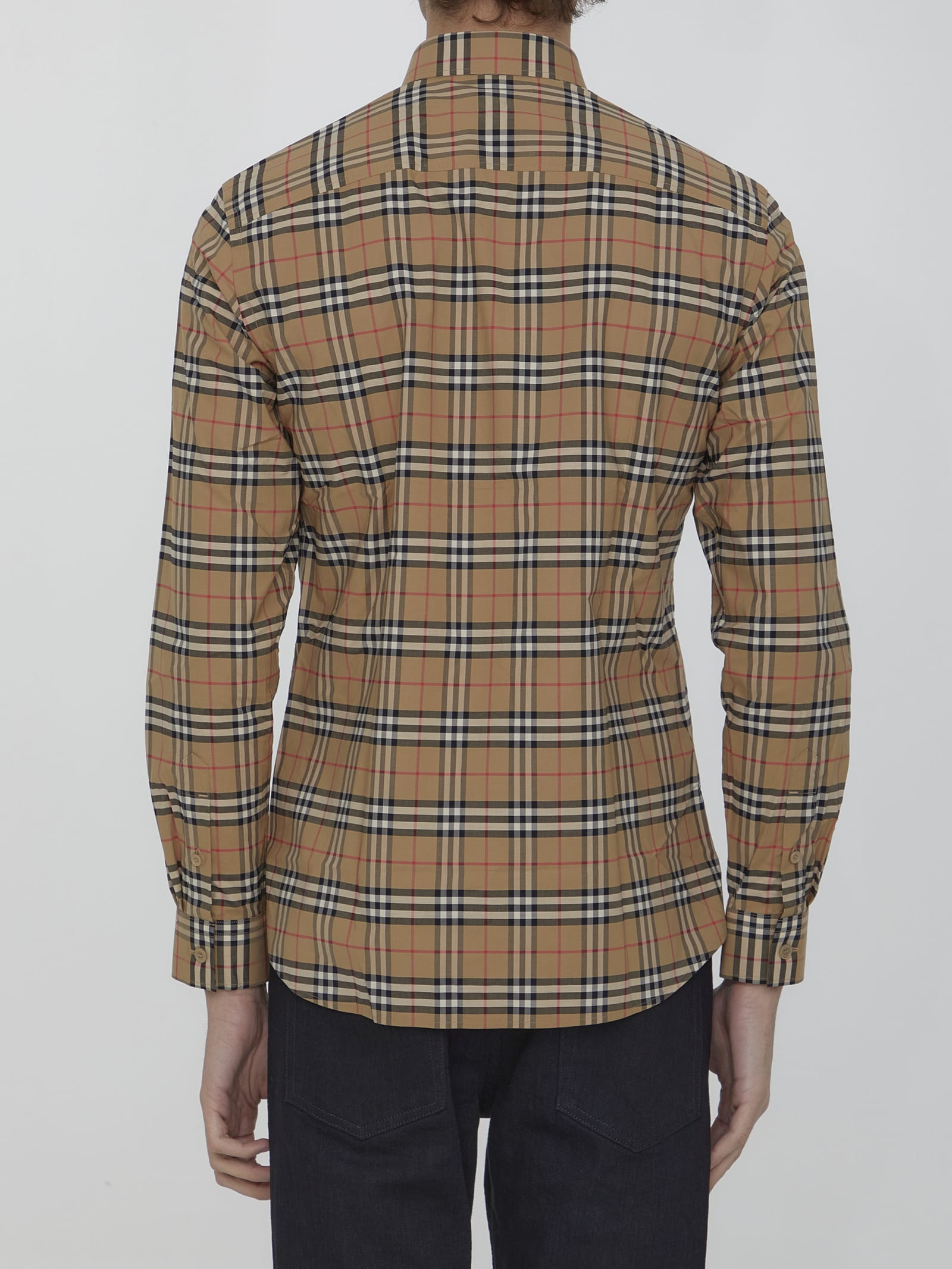 Burberry Simson Vintage Check-pattern Cotton Shirt In Multi
