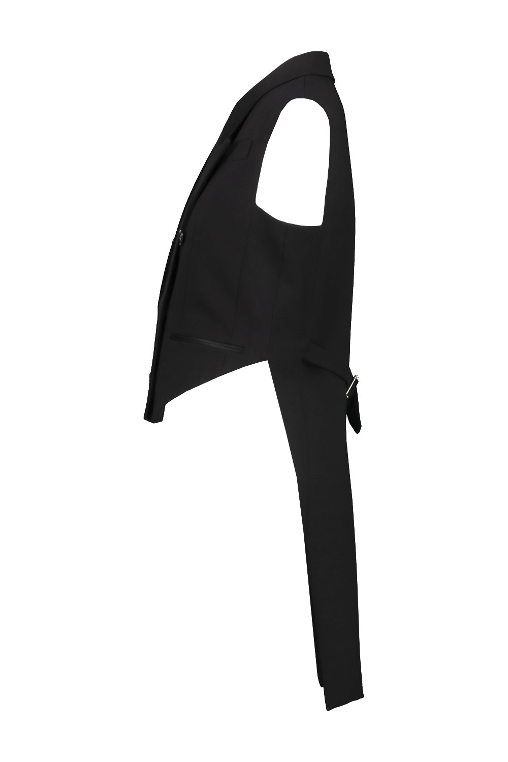 Khaite Orville Double-breasted Tuxedo Vest In Black
