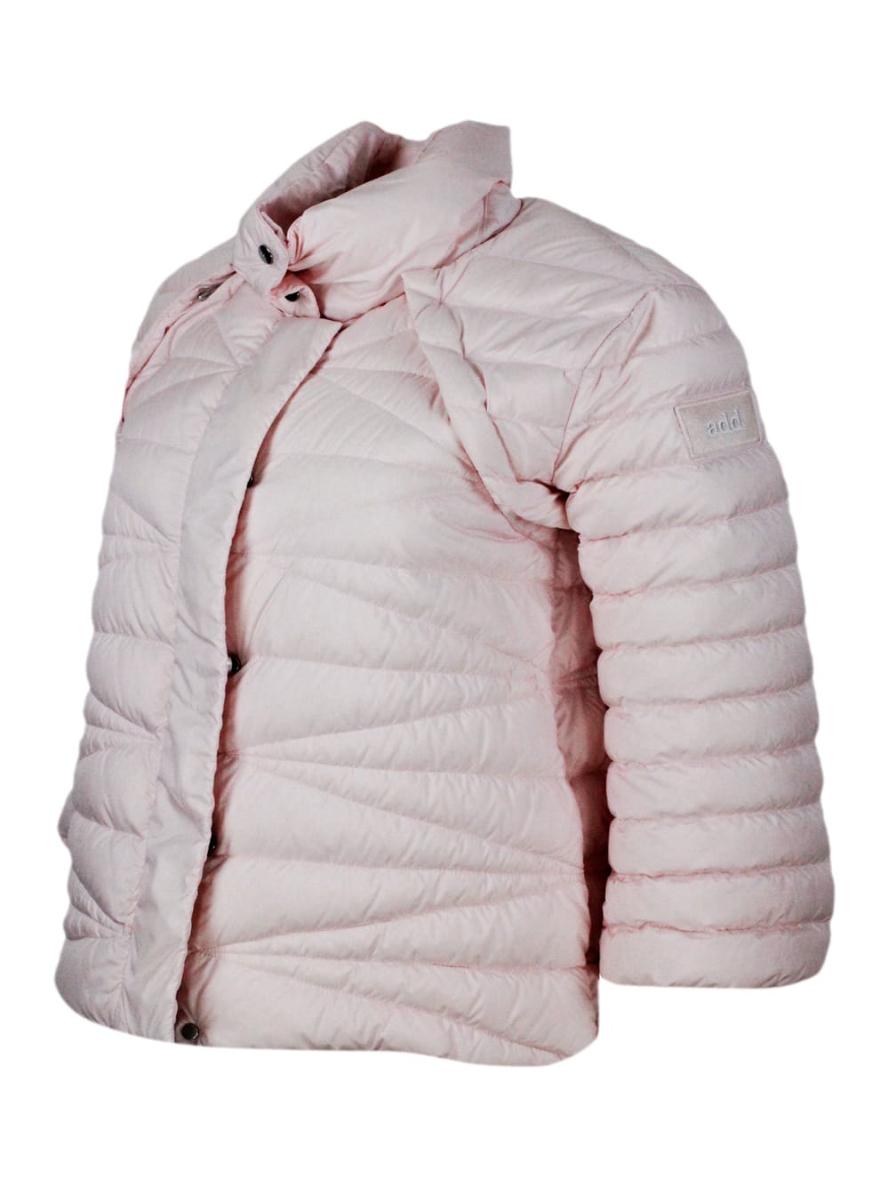 Shop Add 100 Gram Down Jacket With High Quality Feathers. The Sleeves Are Detachable With A Convenient Zip. S In Pink