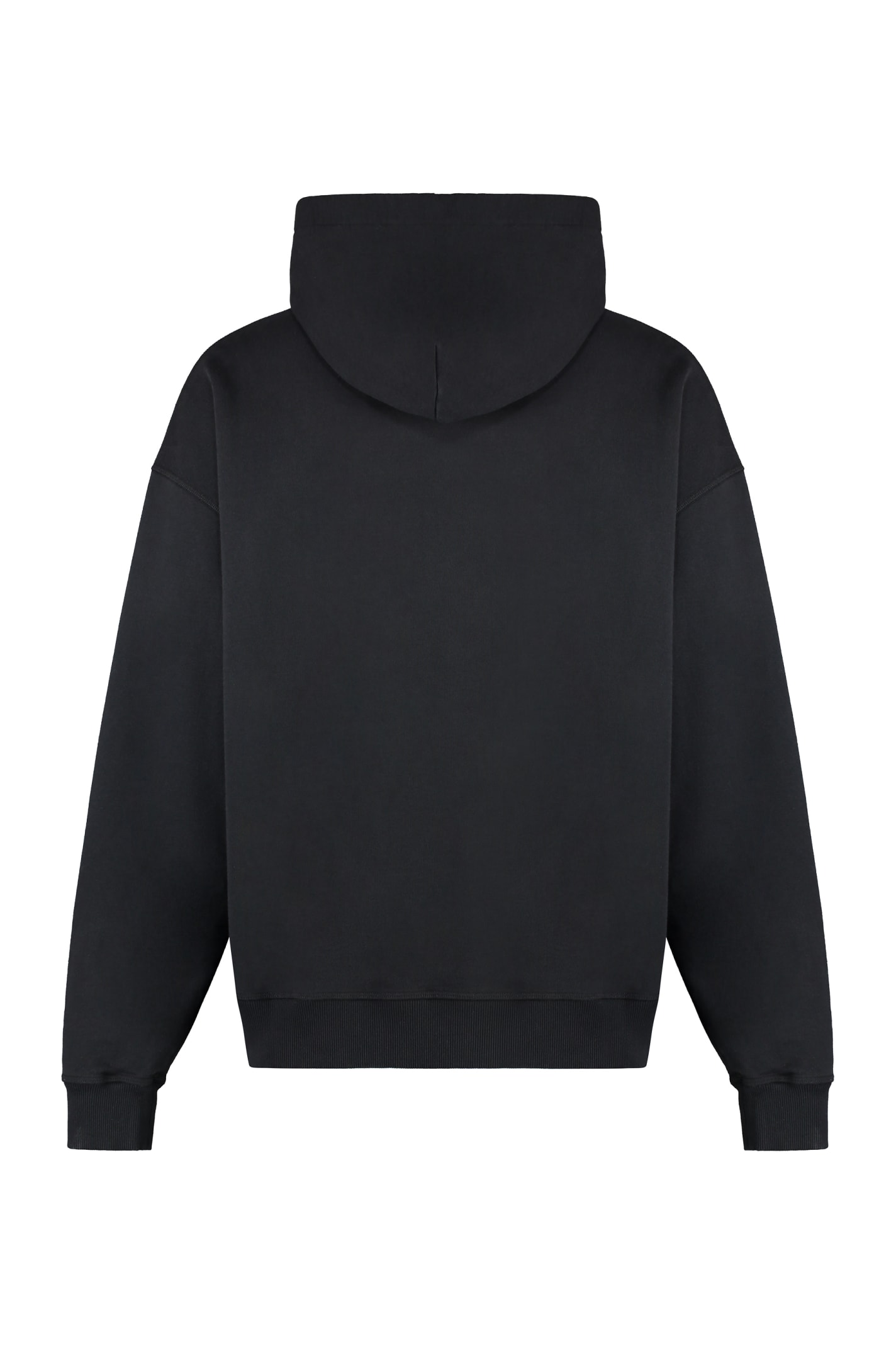 Shop Dolce & Gabbana Cotton Hoodie In Black