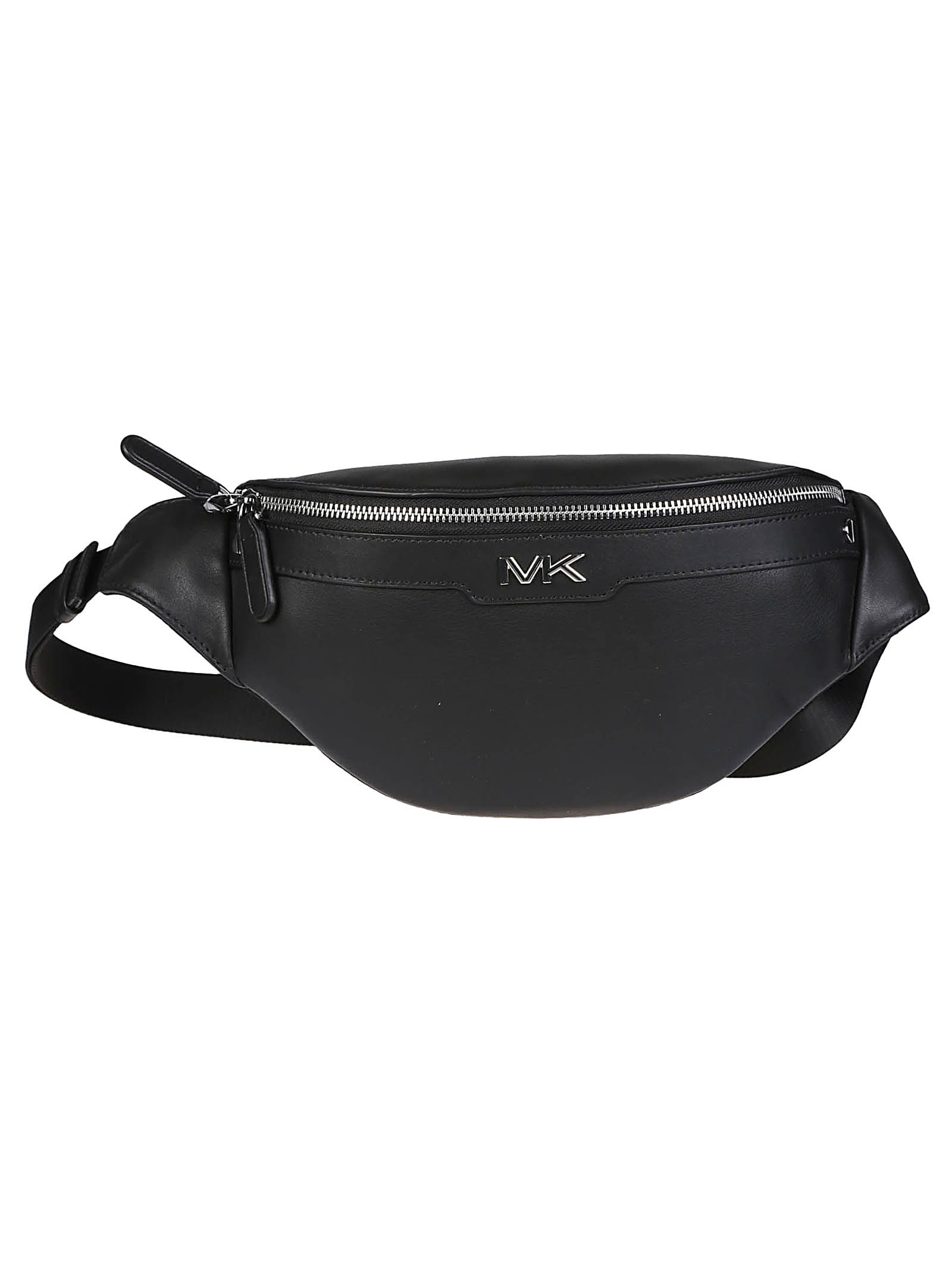 Shop Michael Kors Small Varick Belt Bag In Black