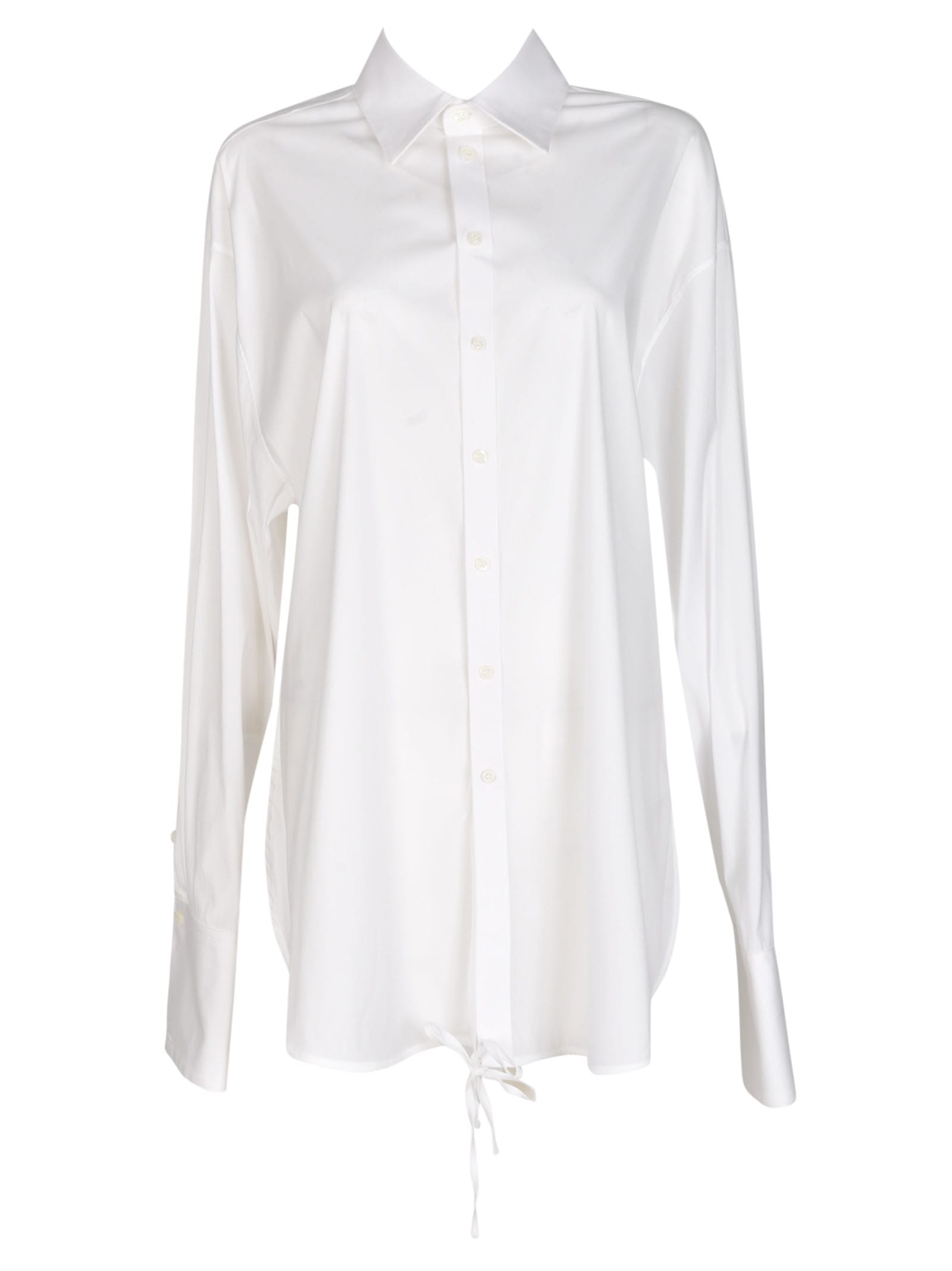 Peter Do Wrap Shirt In Off White