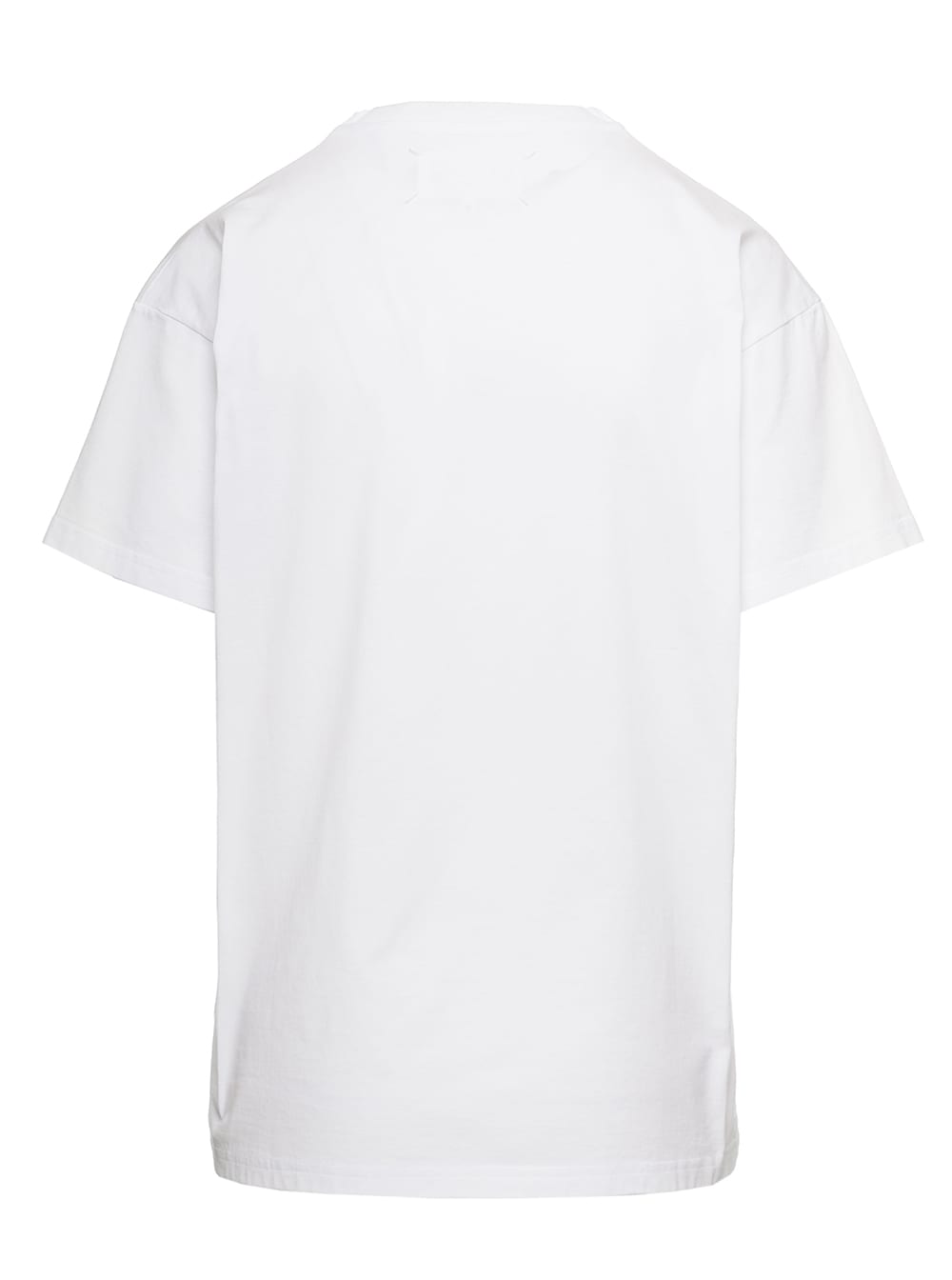 Shop Maison Margiela Logo T-shirt In Optic White