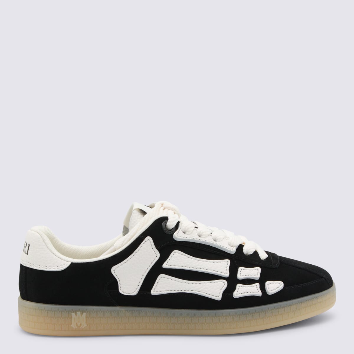 Amiri Black Leather Sneakers In Multi