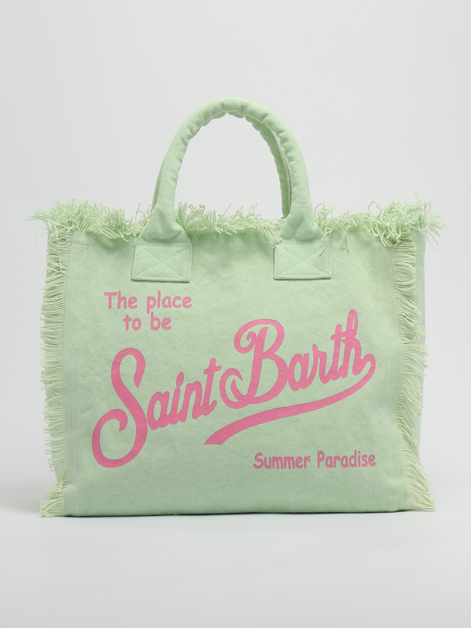 Shop Mc2 Saint Barth Vanity Shoulder Bag In Menta-rosa