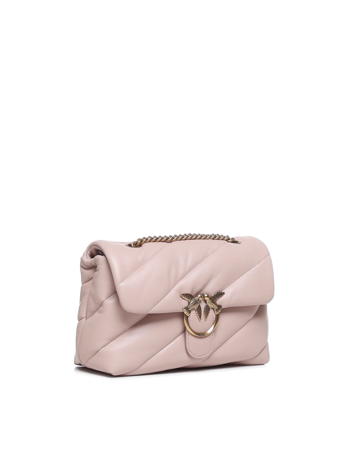 Shop Pinko Classic Love Puff Bag In Pink