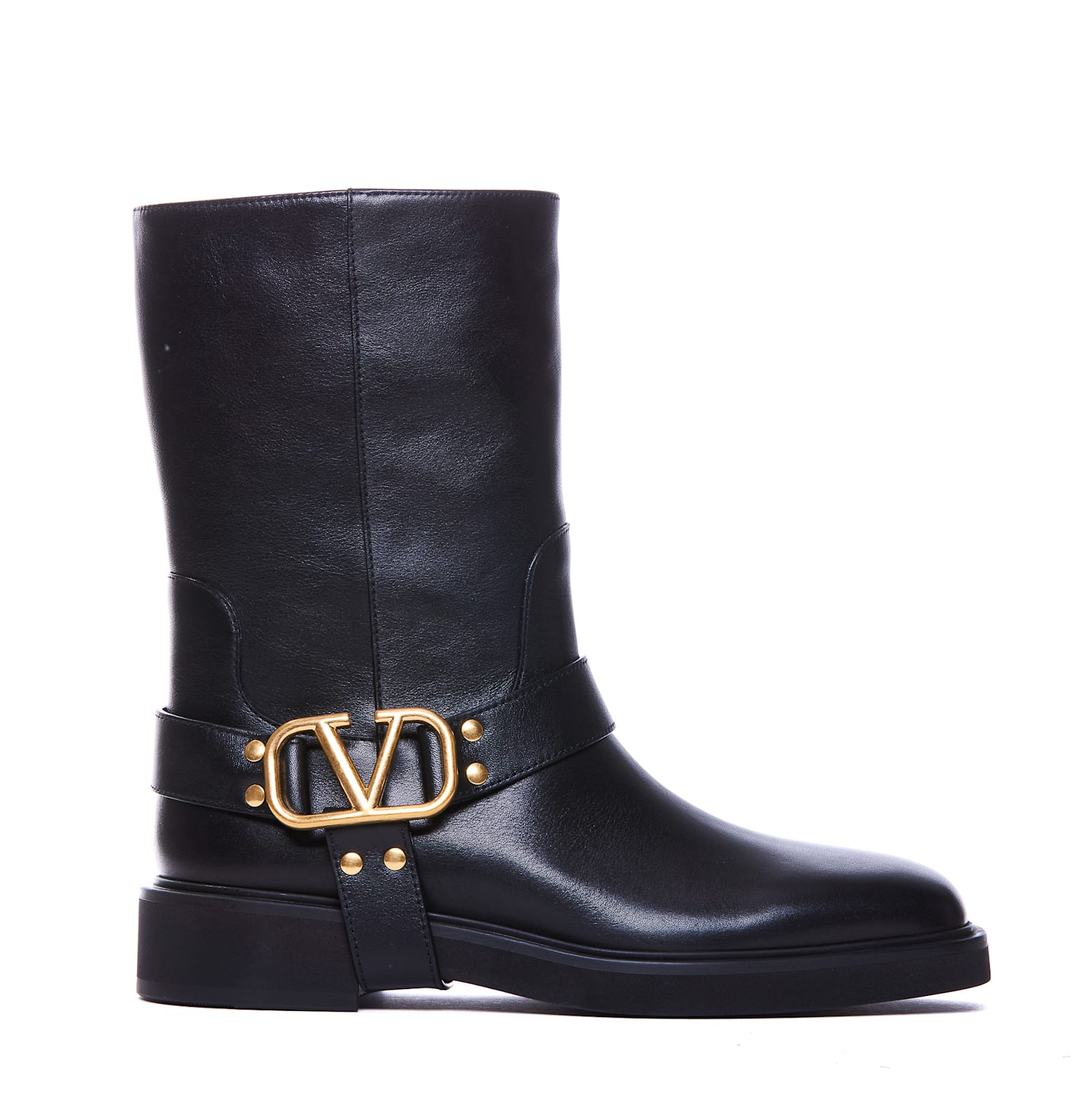 Shop Valentino Vlogo Signature Booties In Black