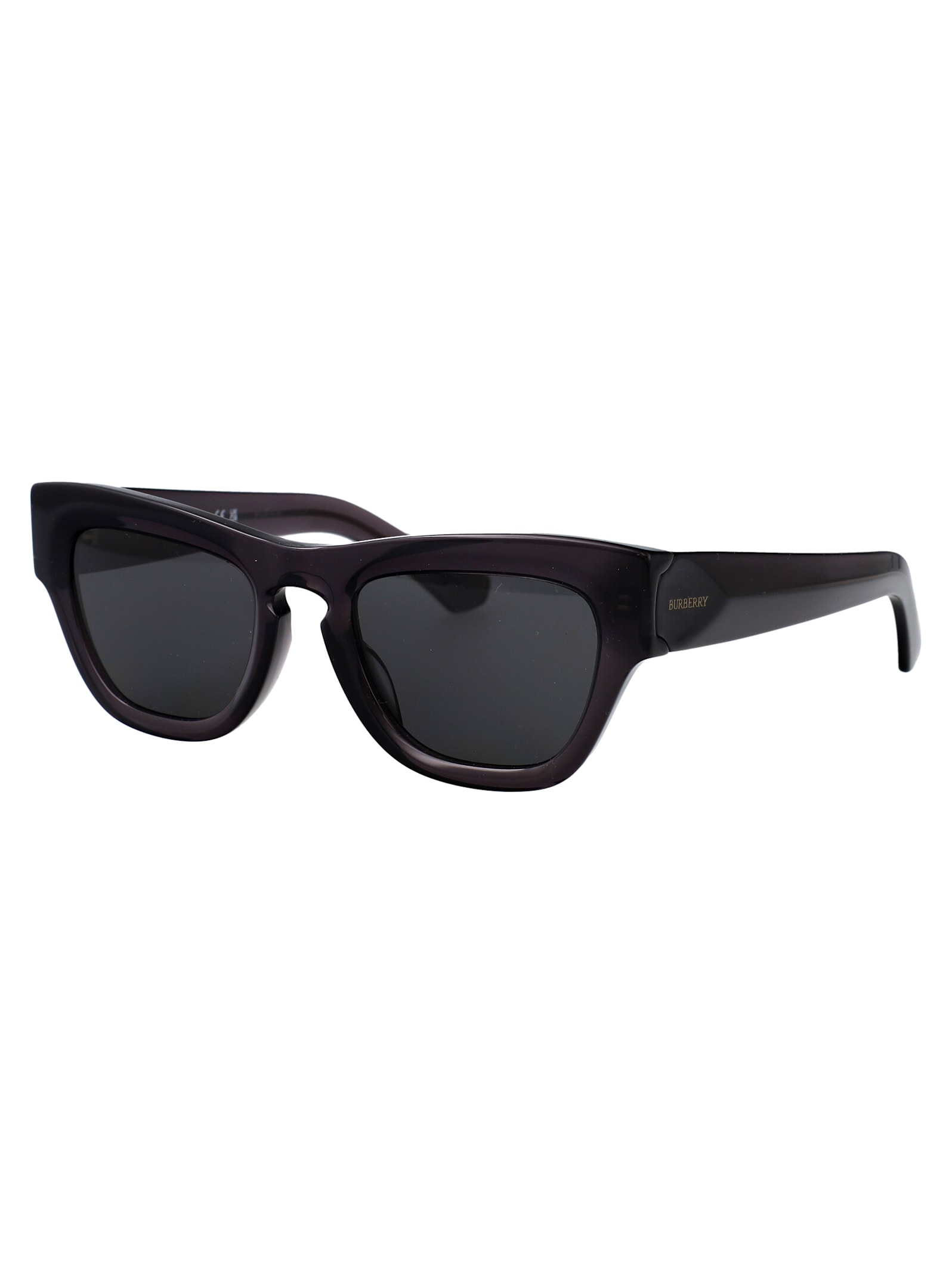 Burberry Eyewear 0be4440u Sunglasses In Check Black