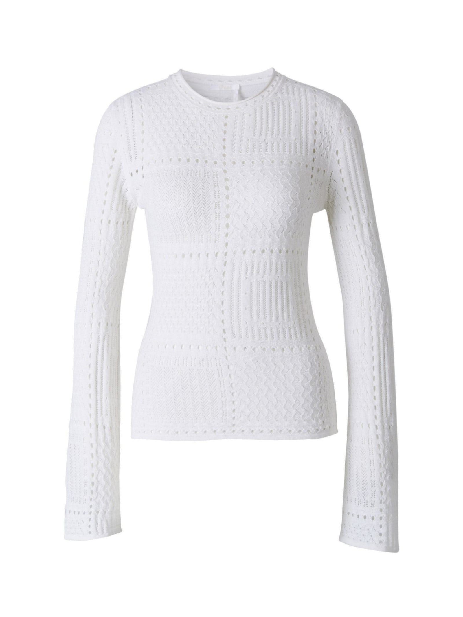 Chloé Semi-sheer Long Sleeved Crewneck Sweater