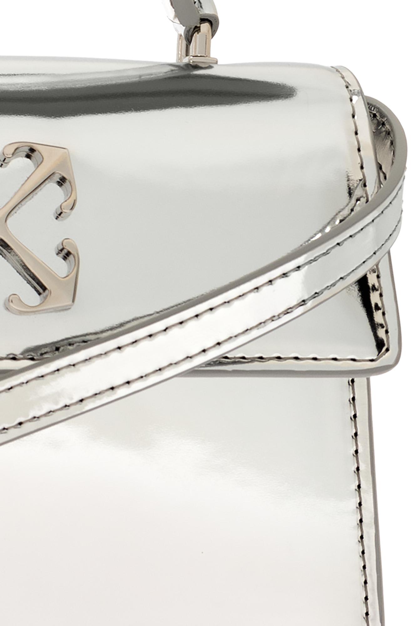 Shop Off-white Shoulder Bag Jitney In Silver