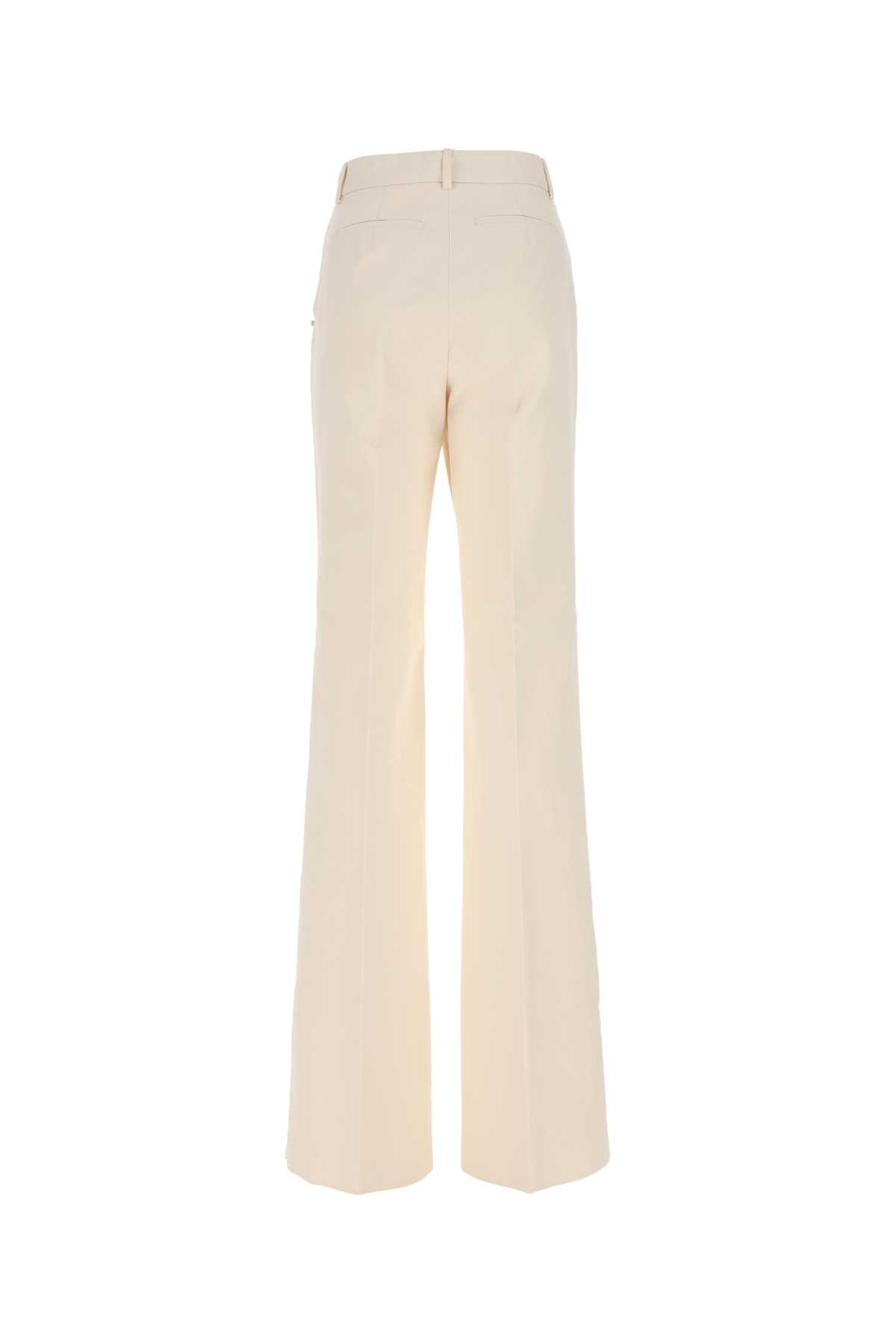 Shop Sportmax Ivory Cotton Canale Pant In 003