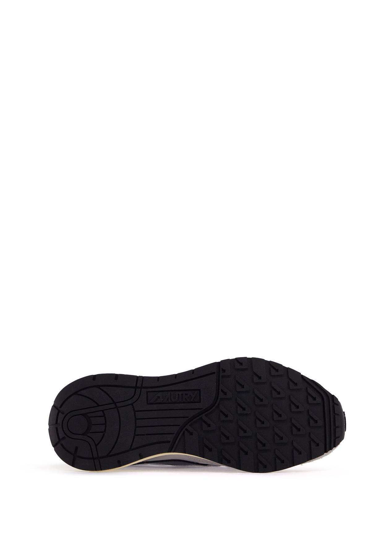 Autry Gray Suede And Nylon Reelwind Low Sneakers And Space