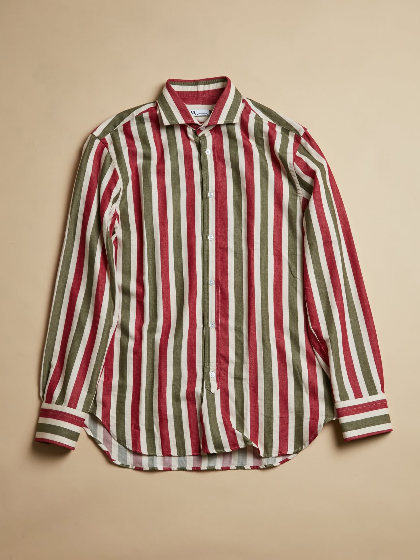Shop Doppiaa Aalassio Striped Shirt