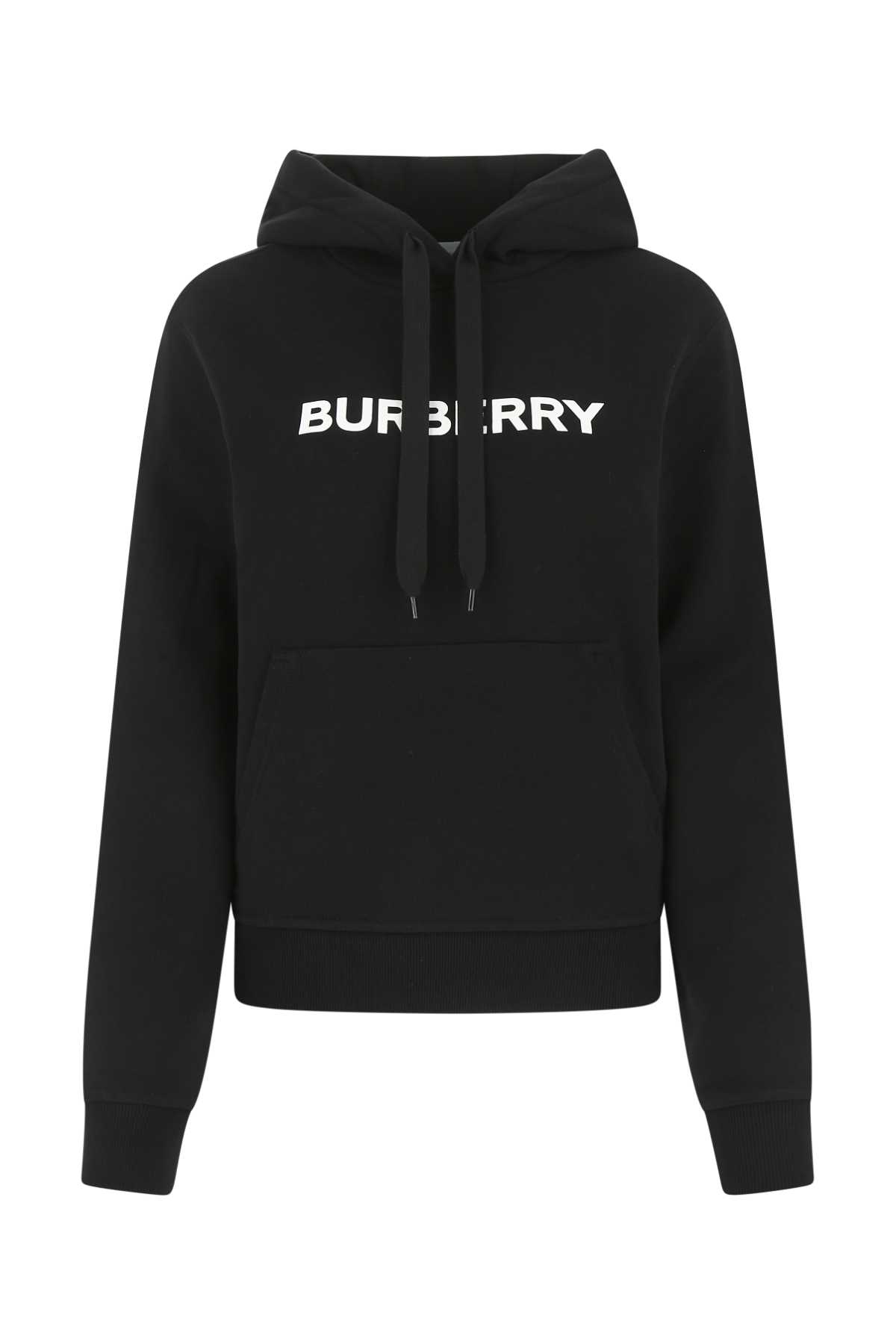 Shop Burberry Black Cotton Oversize Sweatshirt In A1189