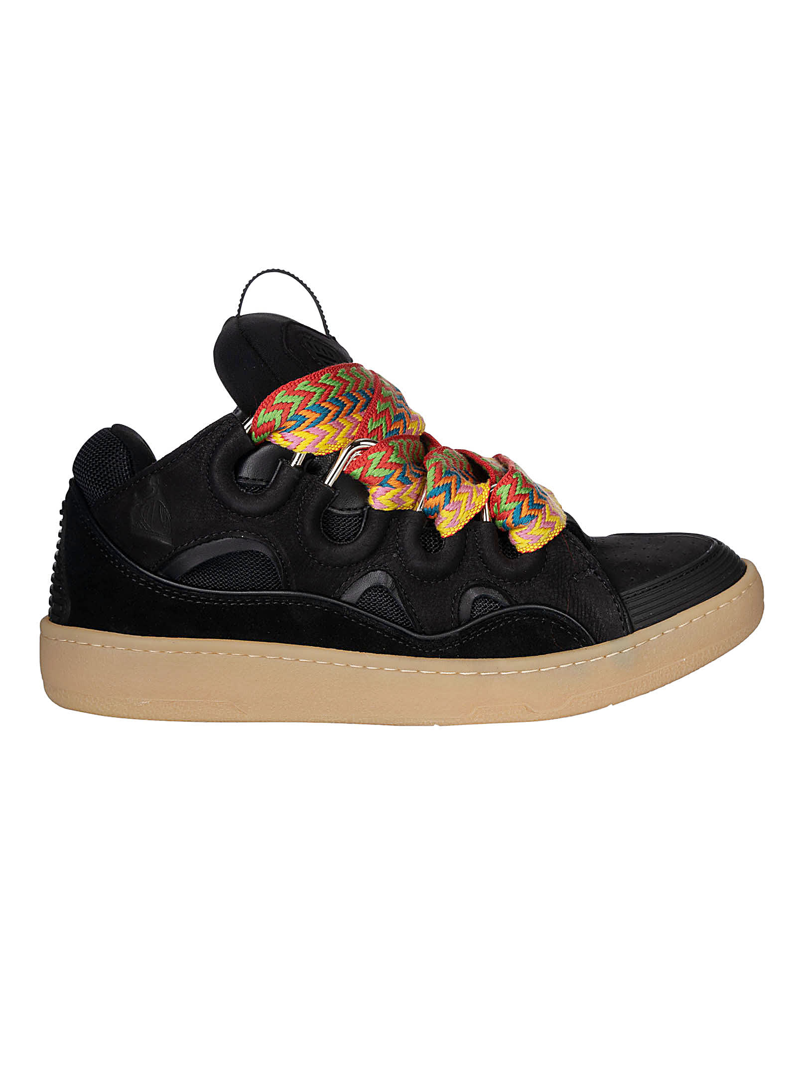 Shop Lanvin Curb Sneakers In Black