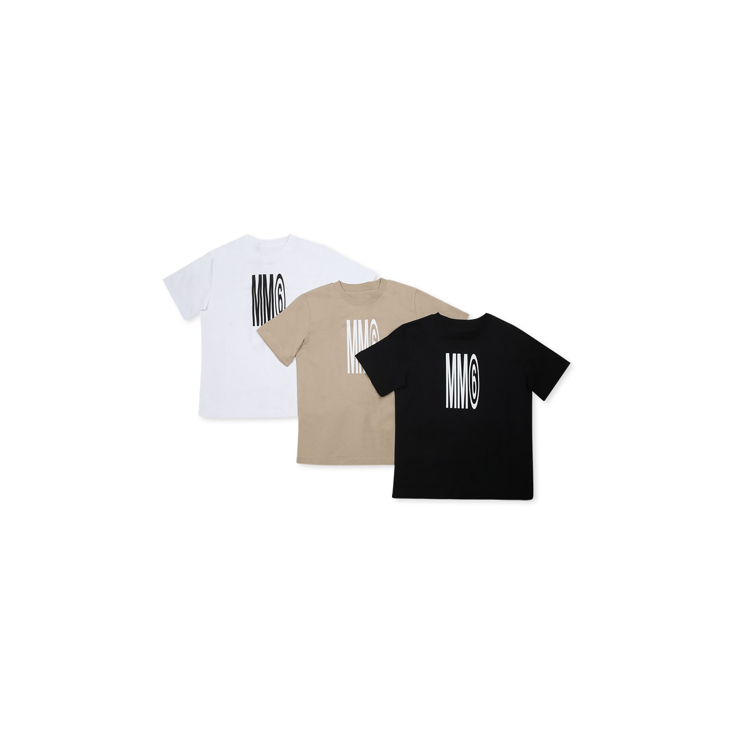 Mm6 Maison Margiela Logo-print T-shirt In Multicolor