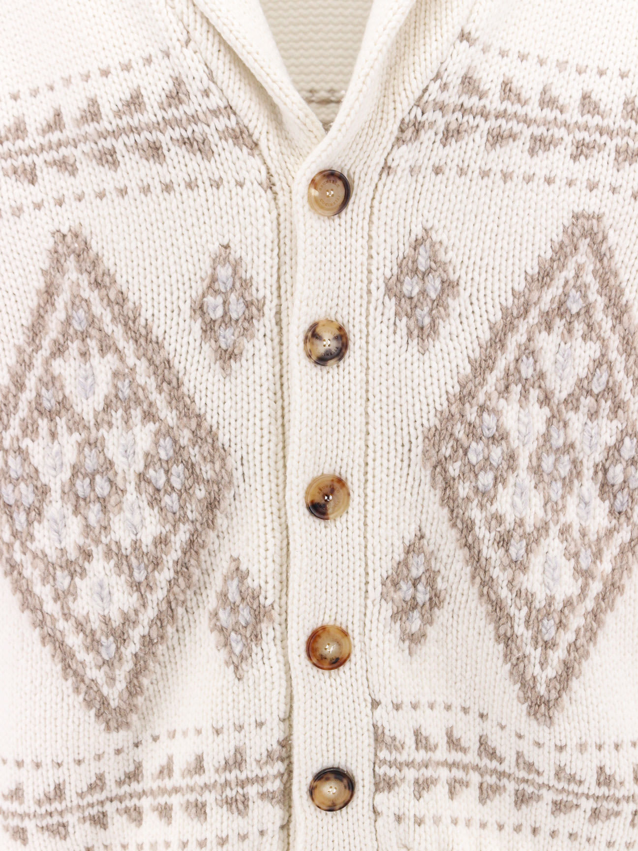 Shop Brunello Cucinelli Cardigan In Beige