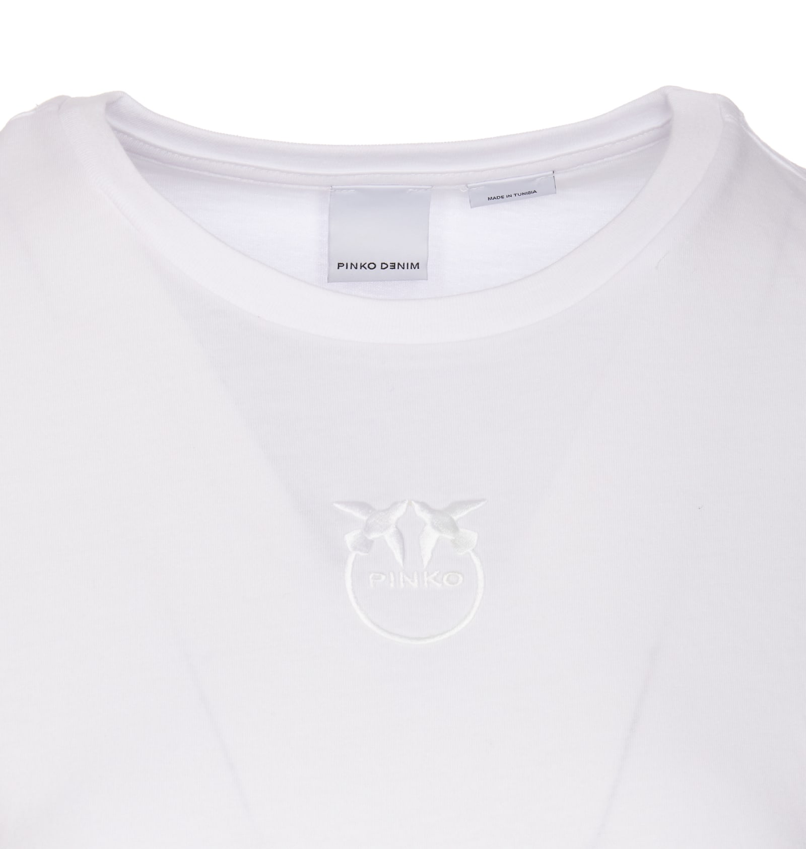 Shop Pinko Bussolotto T-shirt In White
