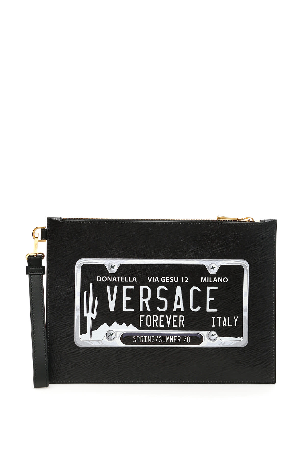 VERSACE NUMBER PLATE POUCH,11248776