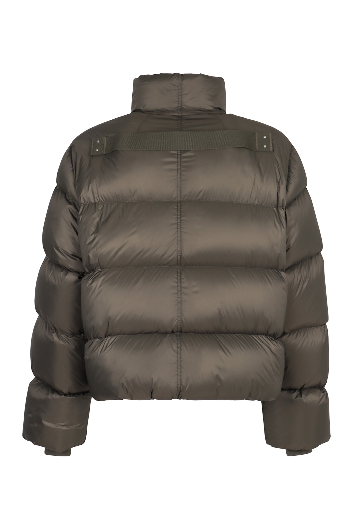 Rick Owens Black Porterville Jumbo Hooded Peter Down Jacket In Brown