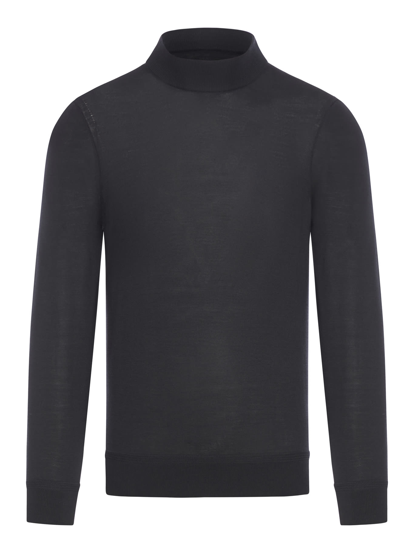 Shop Tom Ford Fine Gauge Merino Mock Neck In Black