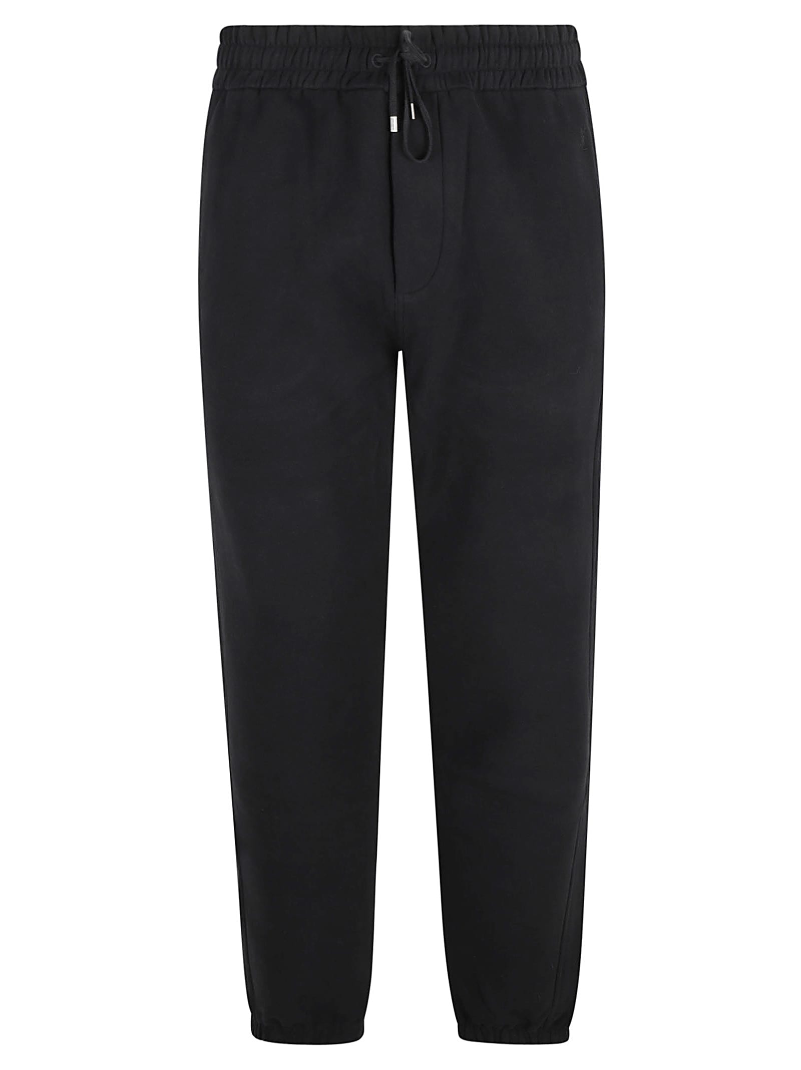 Shop Saint Laurent Laced Track Pants In Black