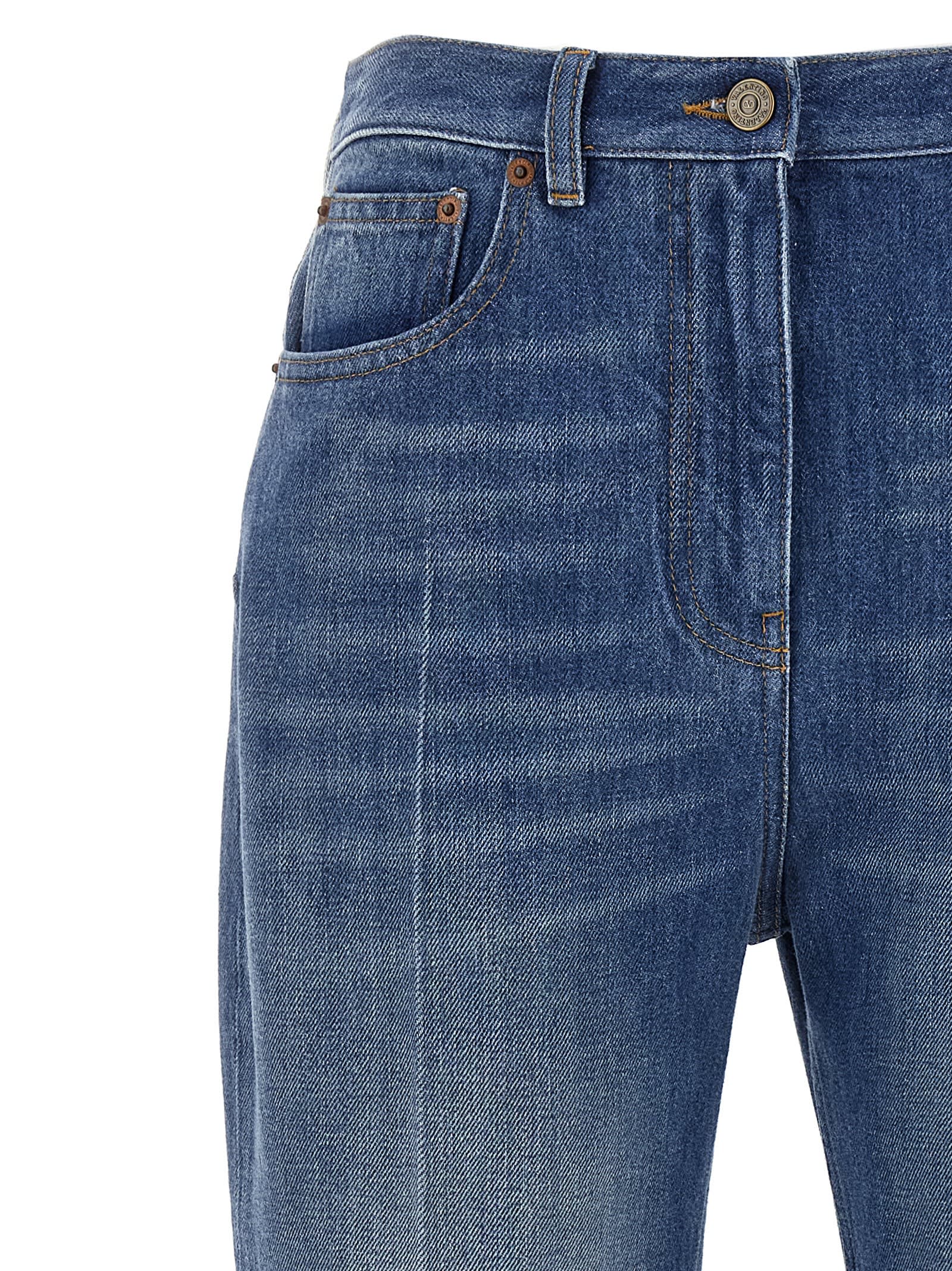 Valentino Garavani Flared Jeans In Blue