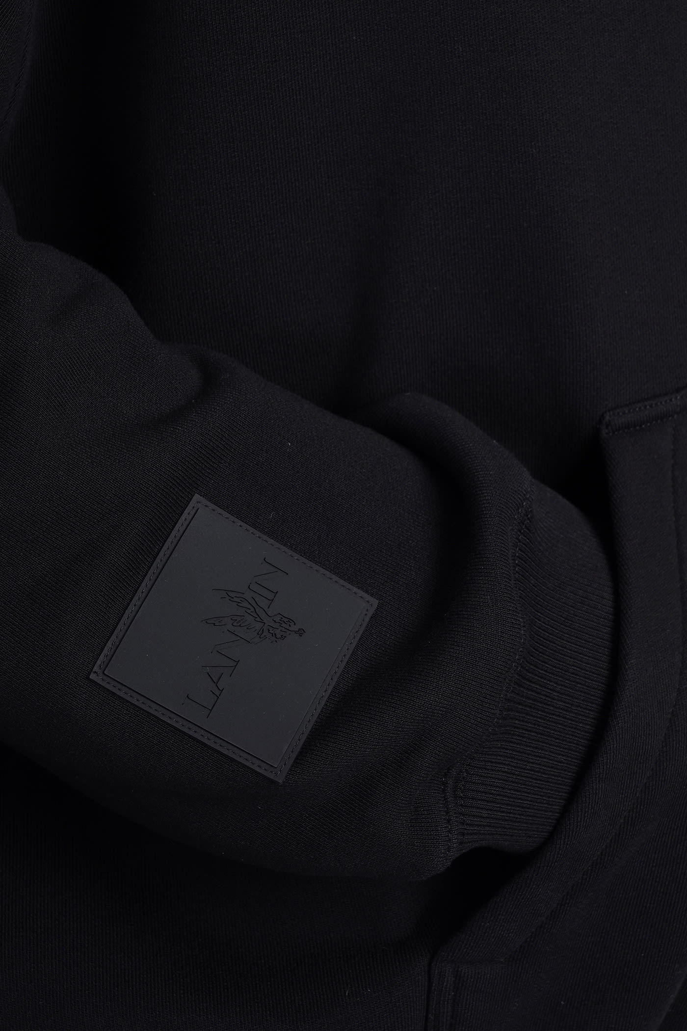 Shop Lanvin Sweatshirt In Black Cotton