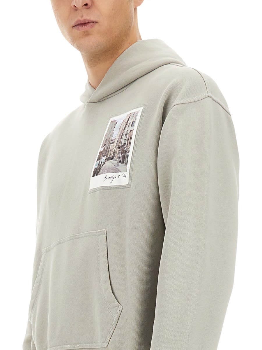 Helmut Lang "postcard" Hoodie In Grey