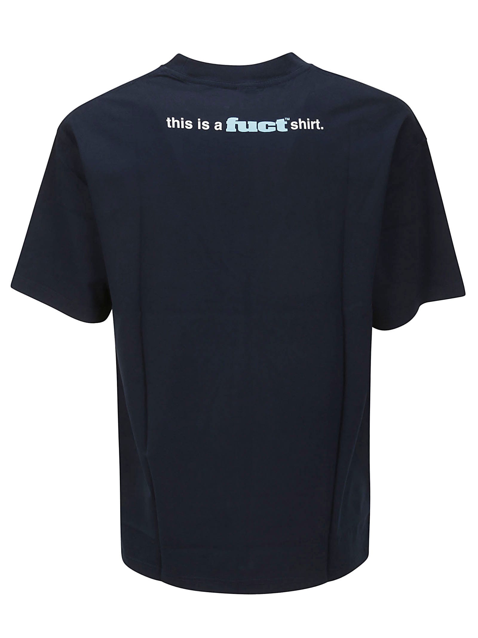 Shop Fuct Hello My Name Is Saten Tee In Blue